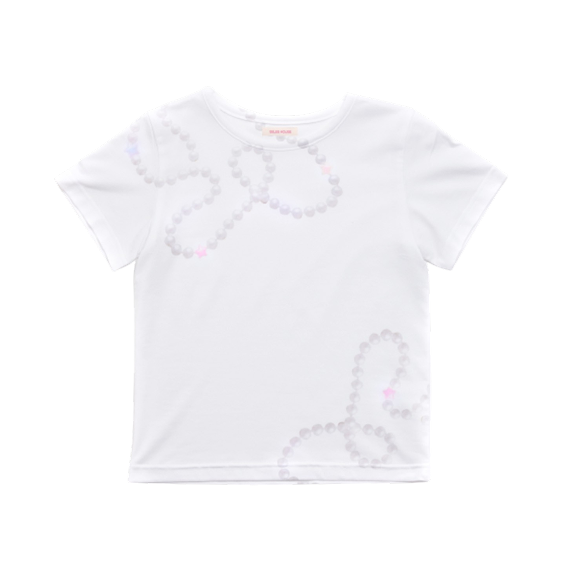 SH26SS-TS002WH SELES HOUSE Baby Pearl Tee - White