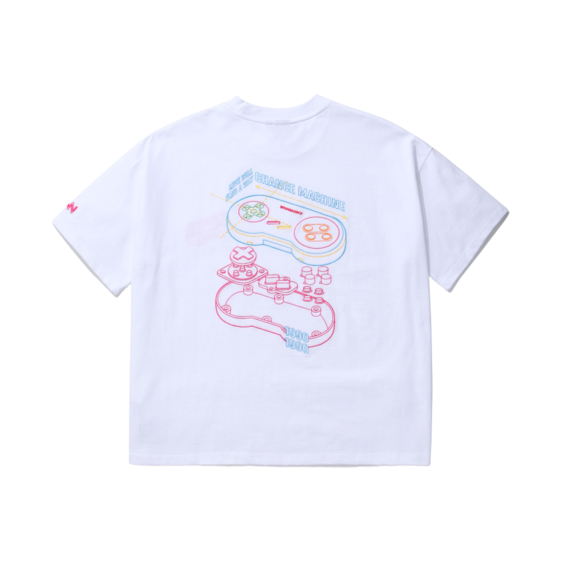 YRST7243_white_k WV PROJECT Controller Short Sleeve T-Shirt White YRST7243