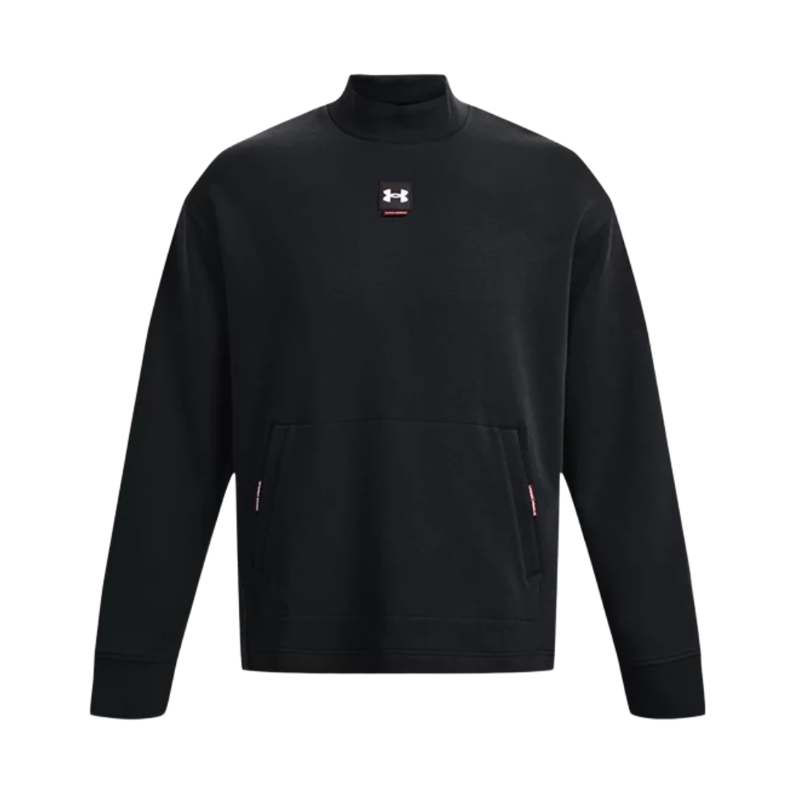 1373799-001 Under Armour UA Summit Knit Mock Long Sleeve T-Shirt Black