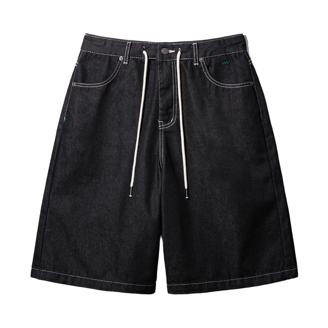 HSSP7793_black_29 WV PROJECT Broaden Bermuda Denim Half Pants Black HSSP7793