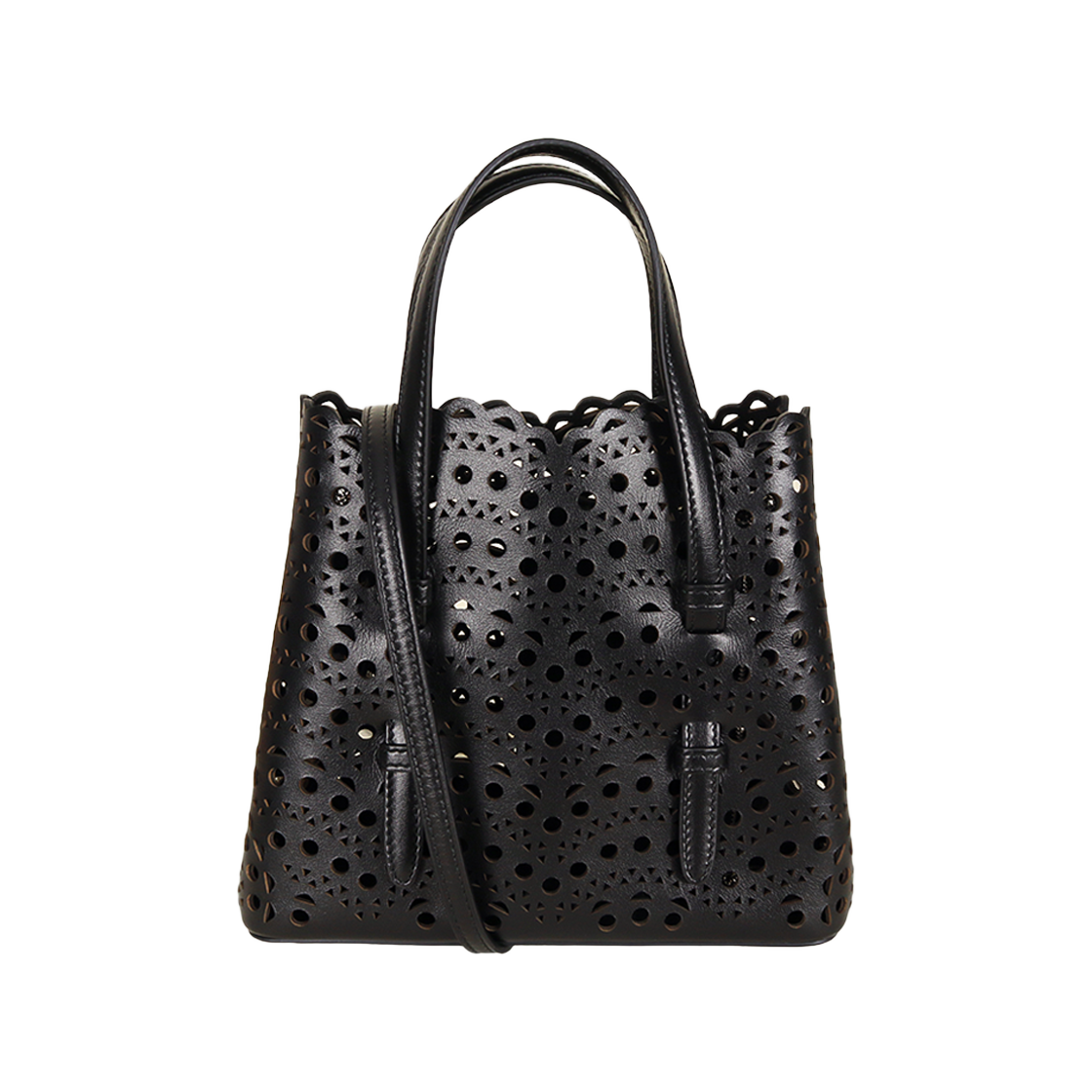 AA1S06720I251 999 [25% 쿠폰] Alaia Mina 20 Bag in Vienne Wave Calfskin Black