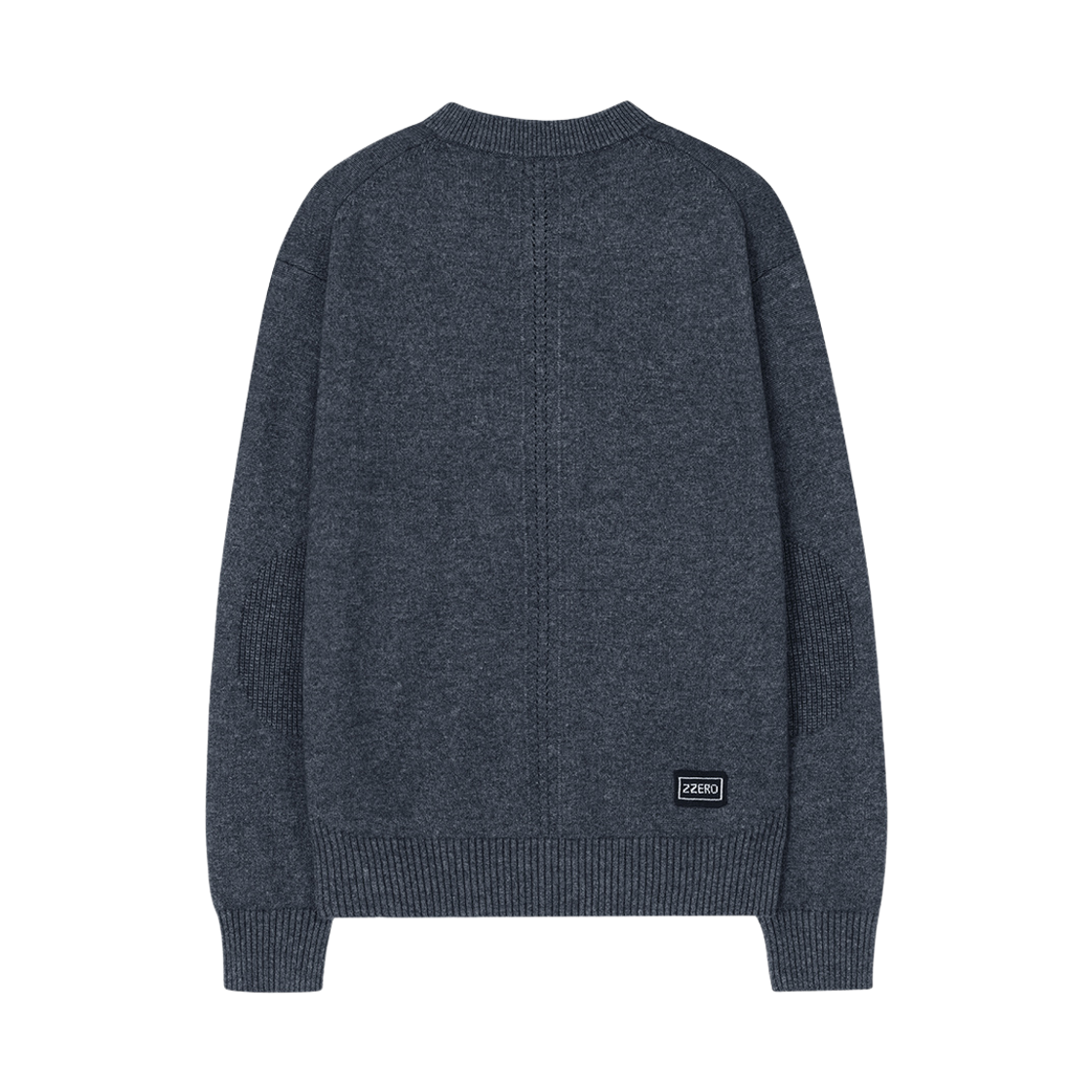 송지오 지제로 캐시미어 블렌드 헨리넥 니트 다크 그레이(SONGZIO ZZERO Cashmere Blend Henley Neck Knit Dark Grey) - 2