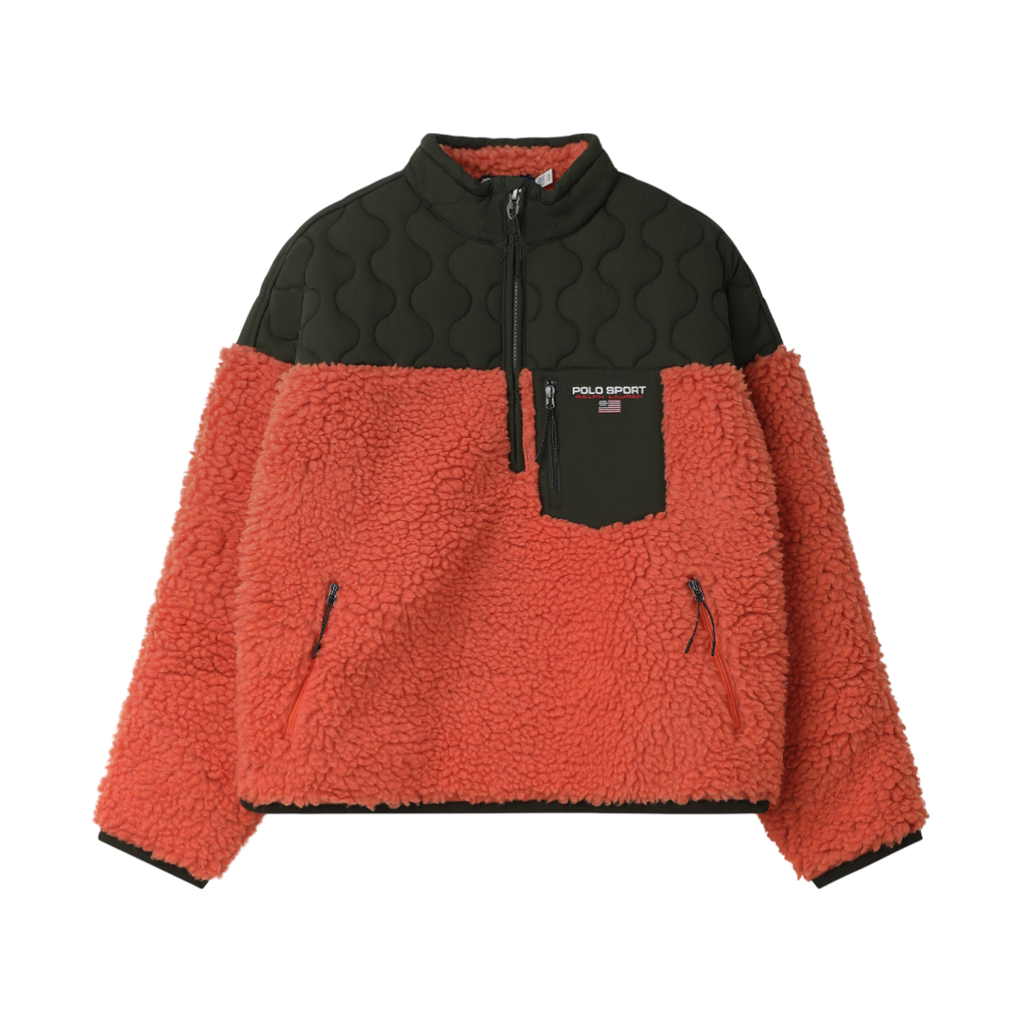 KM6DOTBRL22ML [15% 적립] Polo Ralph Lauren Relax Fit Polo Sport Half Zip Pullover Solar Sky Multi - 26FW