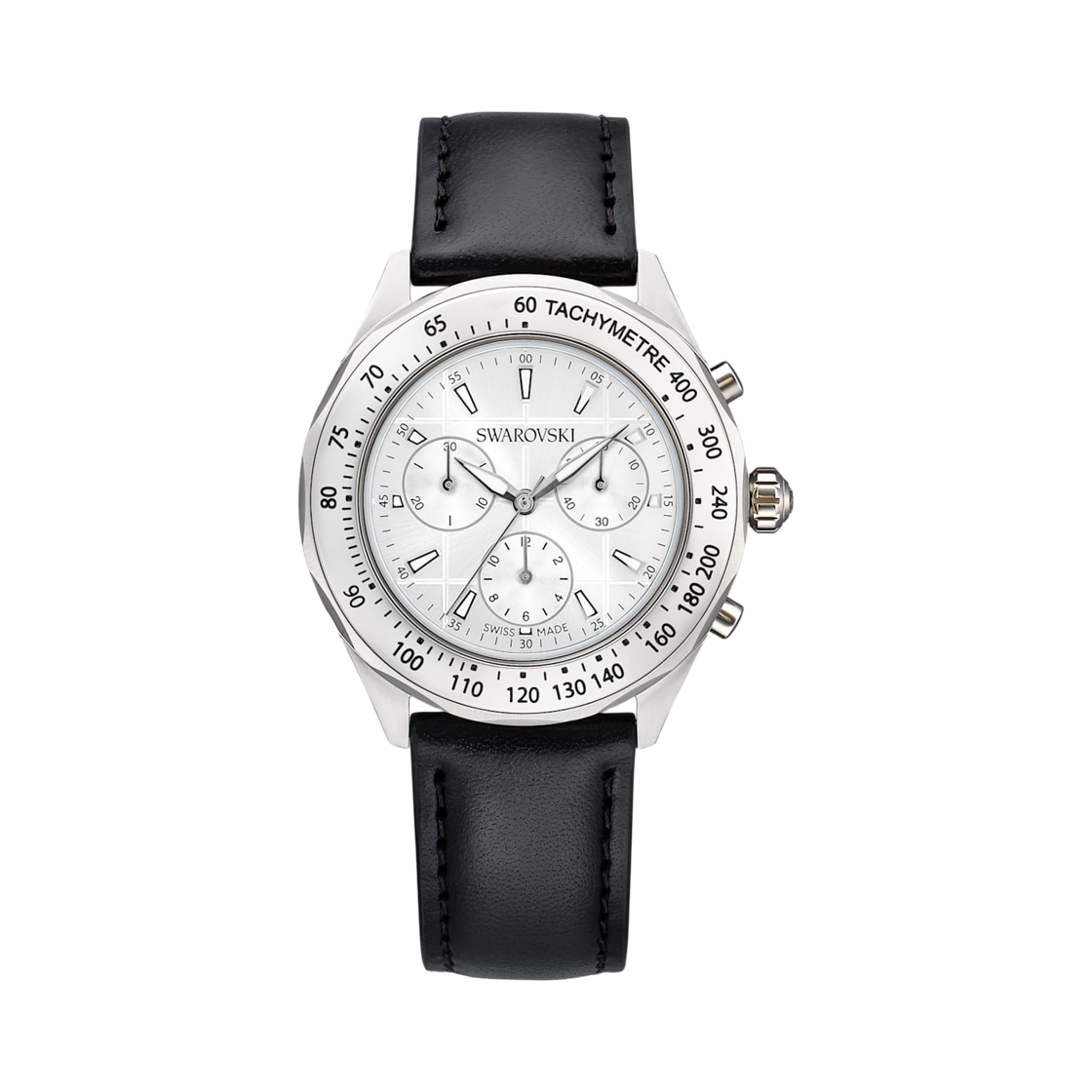 5728378 Swarovski Dextera Tachymeter Watch 45mm Black Silver