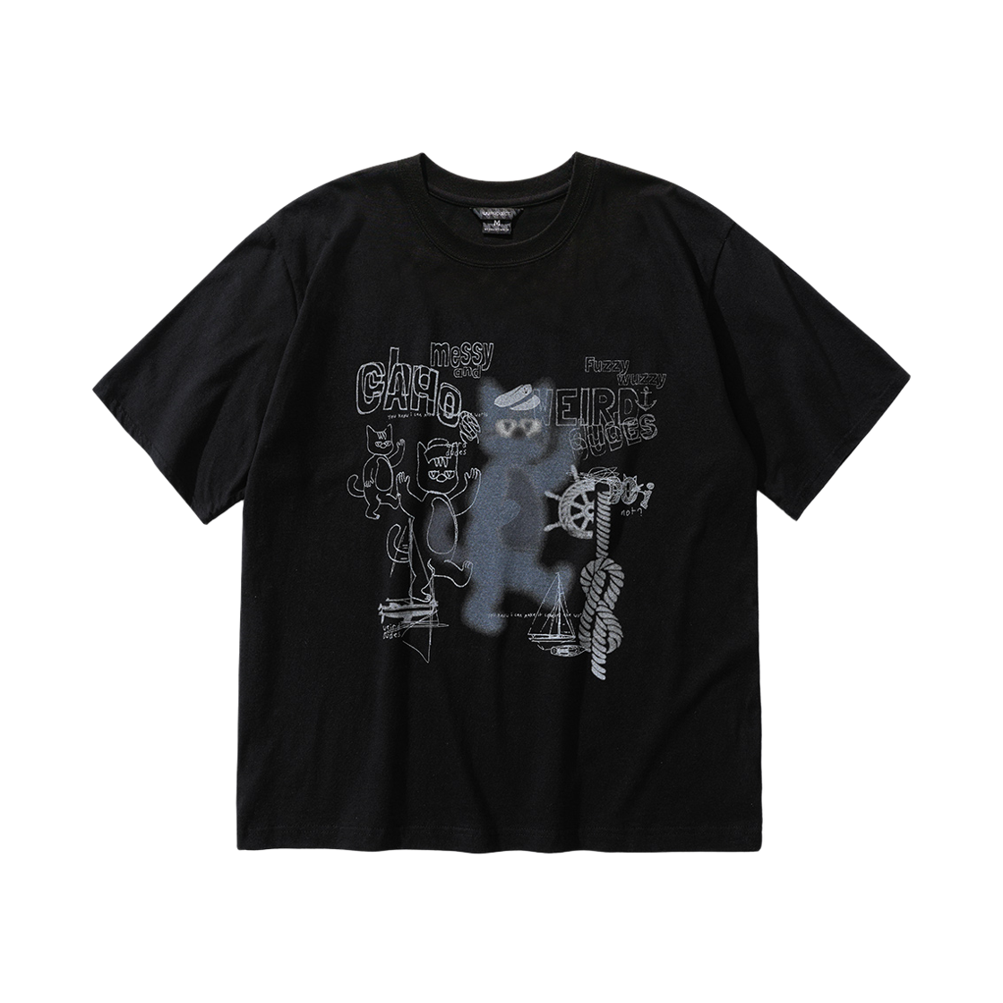 JIST7807_black_29 WV PROJECT Odyssey Sleeve T-shirt Black JIST7807