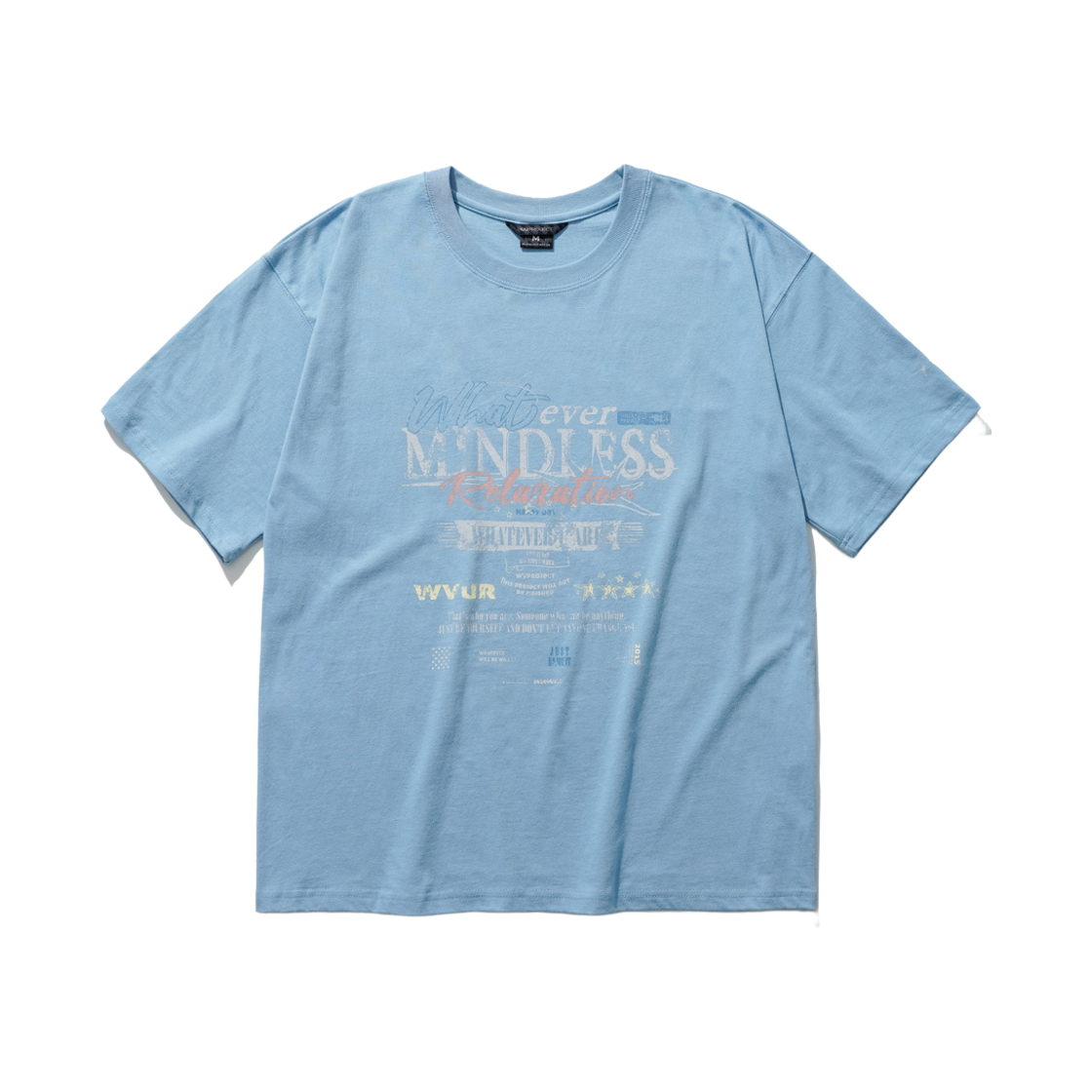MJST7798_lightblue_29 WV PROJECT Relaxation Short Sleeve T-shirt Lightblue MJST7798