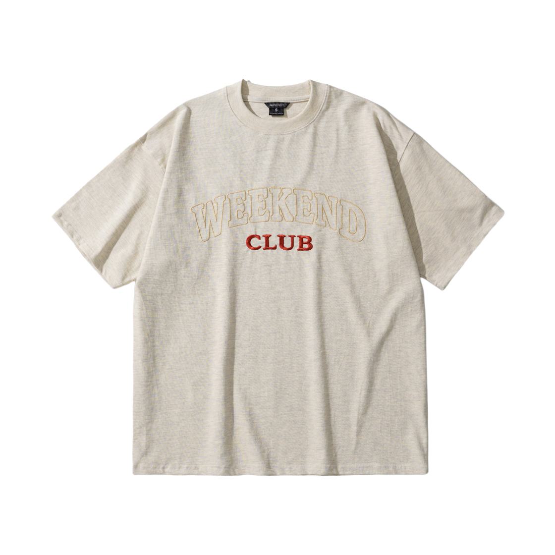 더블유브이프로젝트 브림리 반팔티셔츠 오트밀 JUST7867(WV PROJECT Brimley Short Sleeve Oatmeal JUST7867)