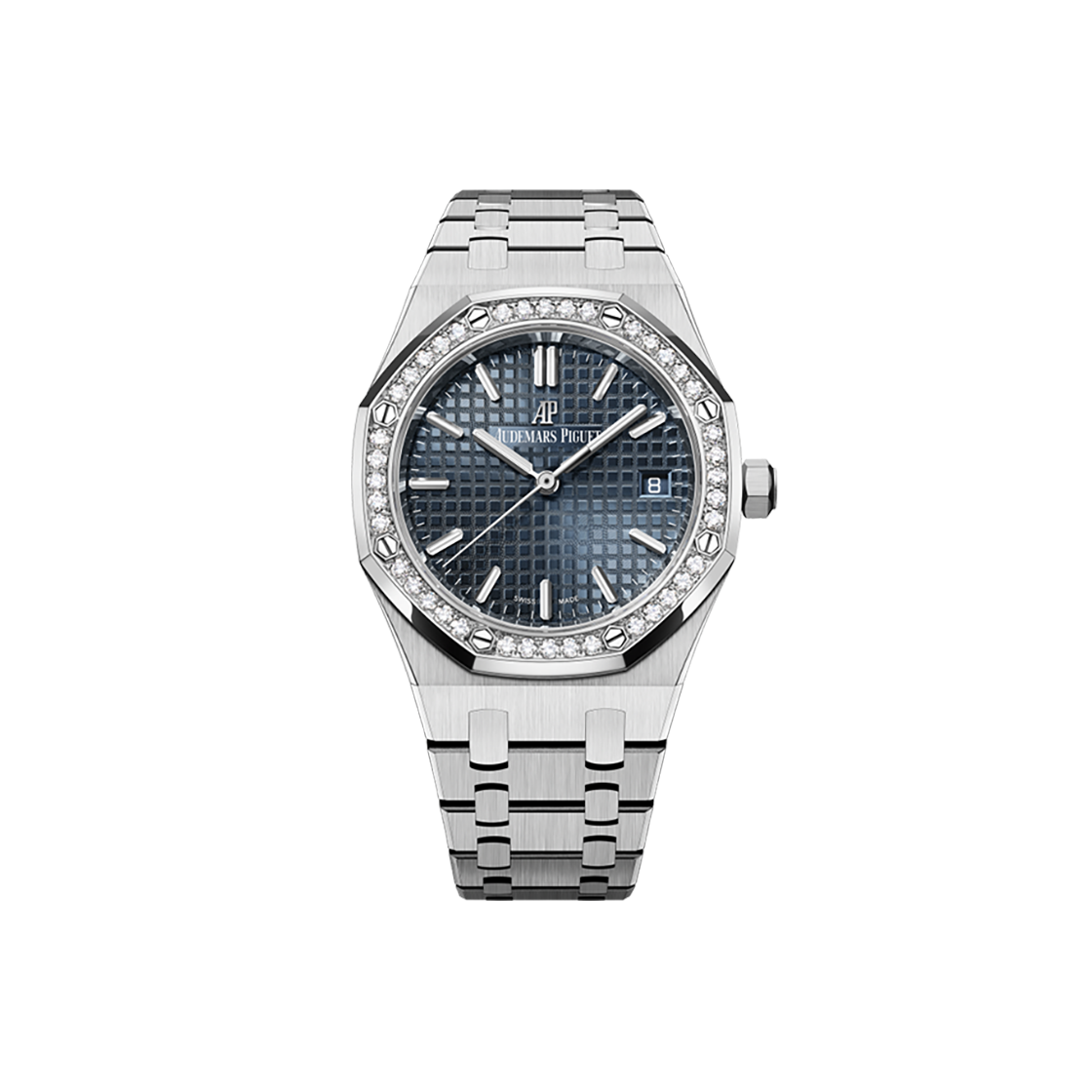 오데마피게 로얄오크 34-77351ST 베젤다이아 블루 바 NO.8403(Audemars Piguet Royal Oak Diamond Bezel Blue Dial No. 8403)