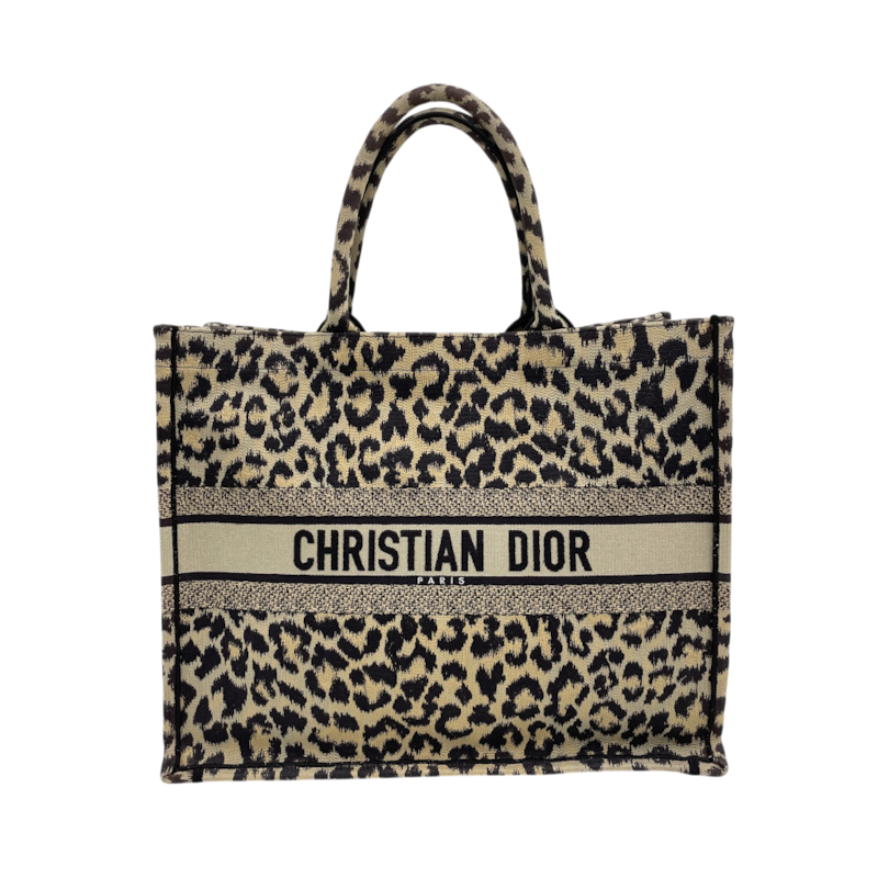 ITIOMRNDGFCK Dior Leopard Book Tote Large Bag