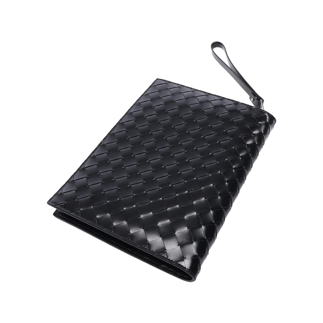 [25% 쿠폰] 보테가 베네타 스트랩 파우치 블랙([25% 쿠폰] Bottega Veneta Strap Pouch Black) - 5
