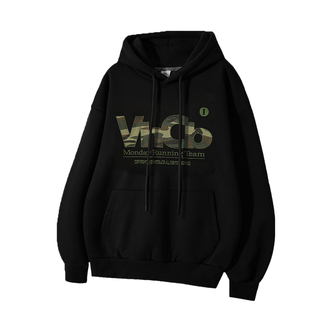 101122-0001 venhit MRT camo applique hoodie black