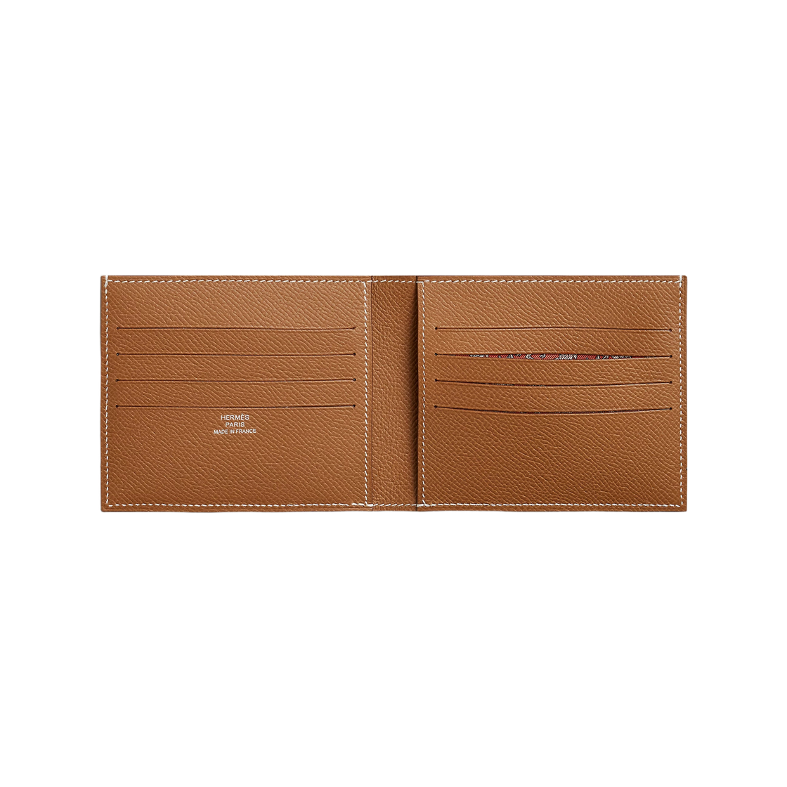 에르메스 시티즌 트윌 컴팩트 카드 케이스 실크 트윌 & 골드 카푸치네(Hermes Citizen Twill Compact Card Case Silk Twill & Gold Capucine) - 2