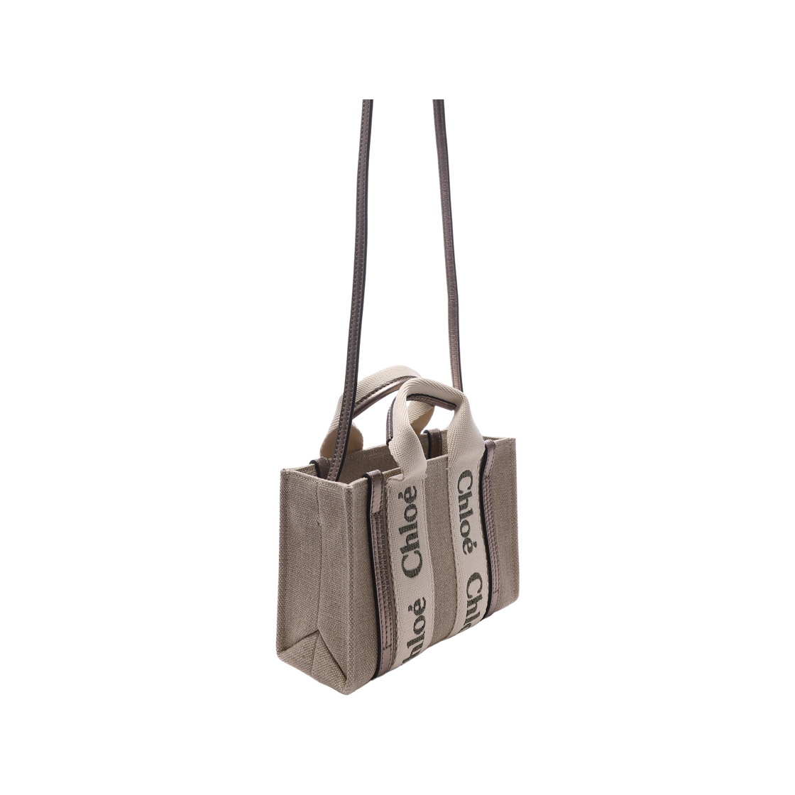 [25% 쿠폰] 끌로에 우디 미니 토트백 그레이([25% 쿠폰] Chloe Woody Mini Tote Bag Gray) - 3