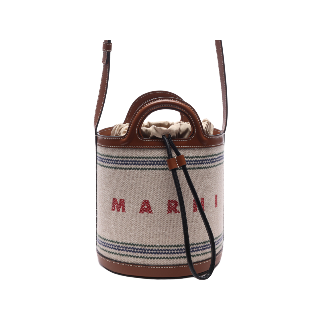 SCMP0056U2 P6457 ZO706 [25% 쿠폰] Marni Tropicalia Small Bucket Bag Natural Moka