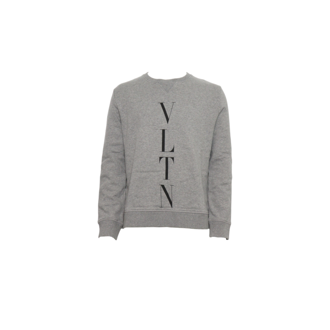 ITSU6TB5QPVL VALENTINO VLTN Logo Crewneck Sweatshirt Gray