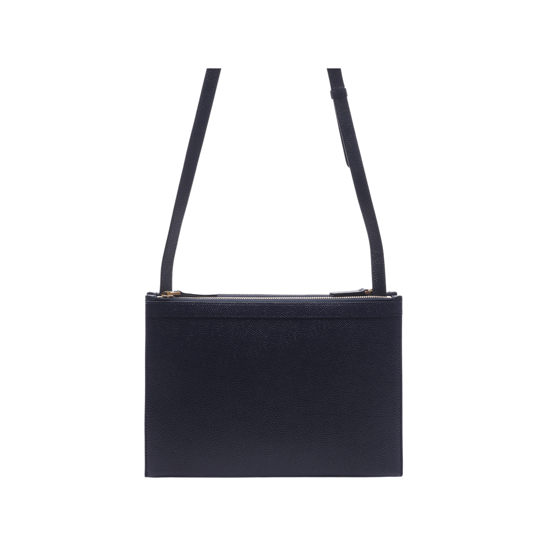 [15% 쿠폰] 톰브라운 페블 레더 더블 지퍼 숄더백 네이비([15% 쿠폰] Thom Browne Pebble Leather Double Zipper Shoulder Bag Navy) - 4