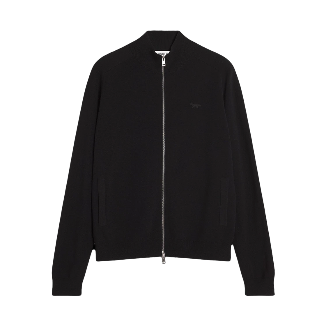 PM02113KT1168 P199 [25% 쿠폰] Maison Kitsune Technical Merino Wool Knitted Jacket Black