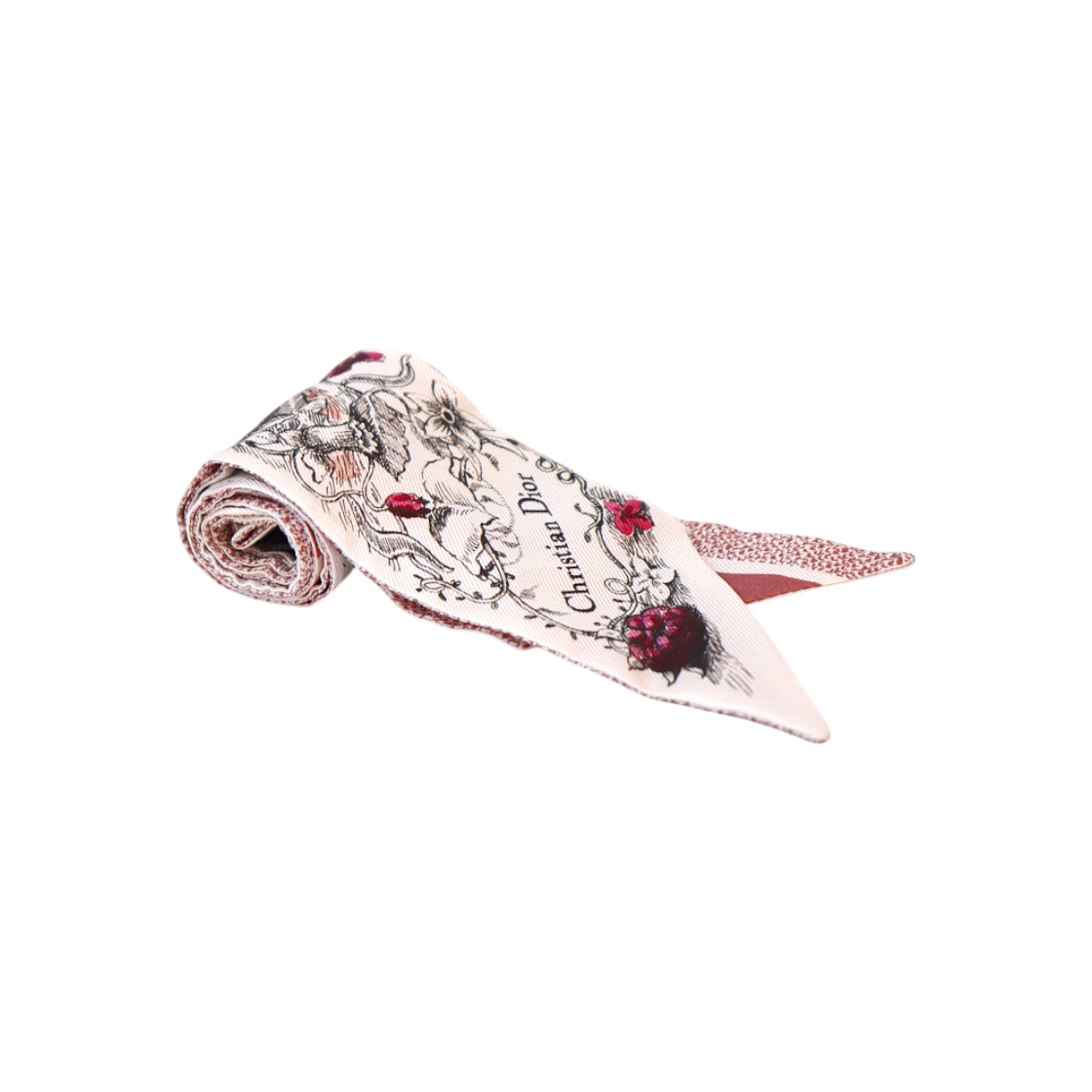 IT47QN33AHB2 Dior Pink Flower Mica Scarf C-B65863
