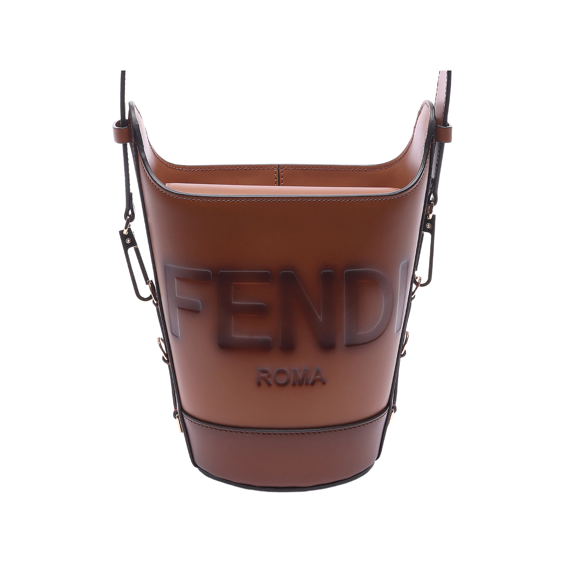 8BT348_AC9L_F0QVK_21S [25% 쿠폰] Fendi Bucket Shoulder Bag Brown