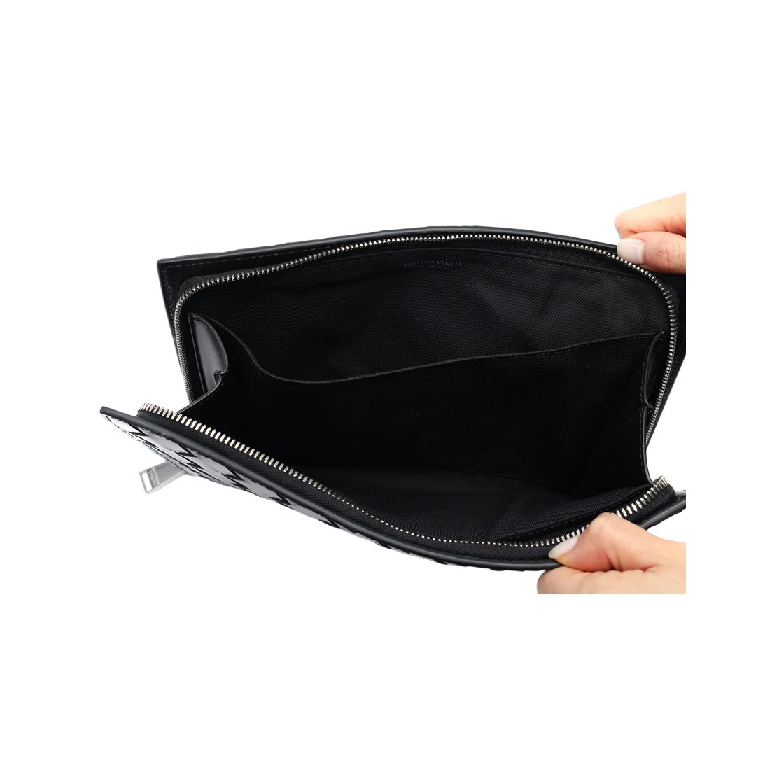[25% 쿠폰] 보테가 베네타 스트랩 파우치 블랙([25% 쿠폰] Bottega Veneta Strap Pouch Black) - 6