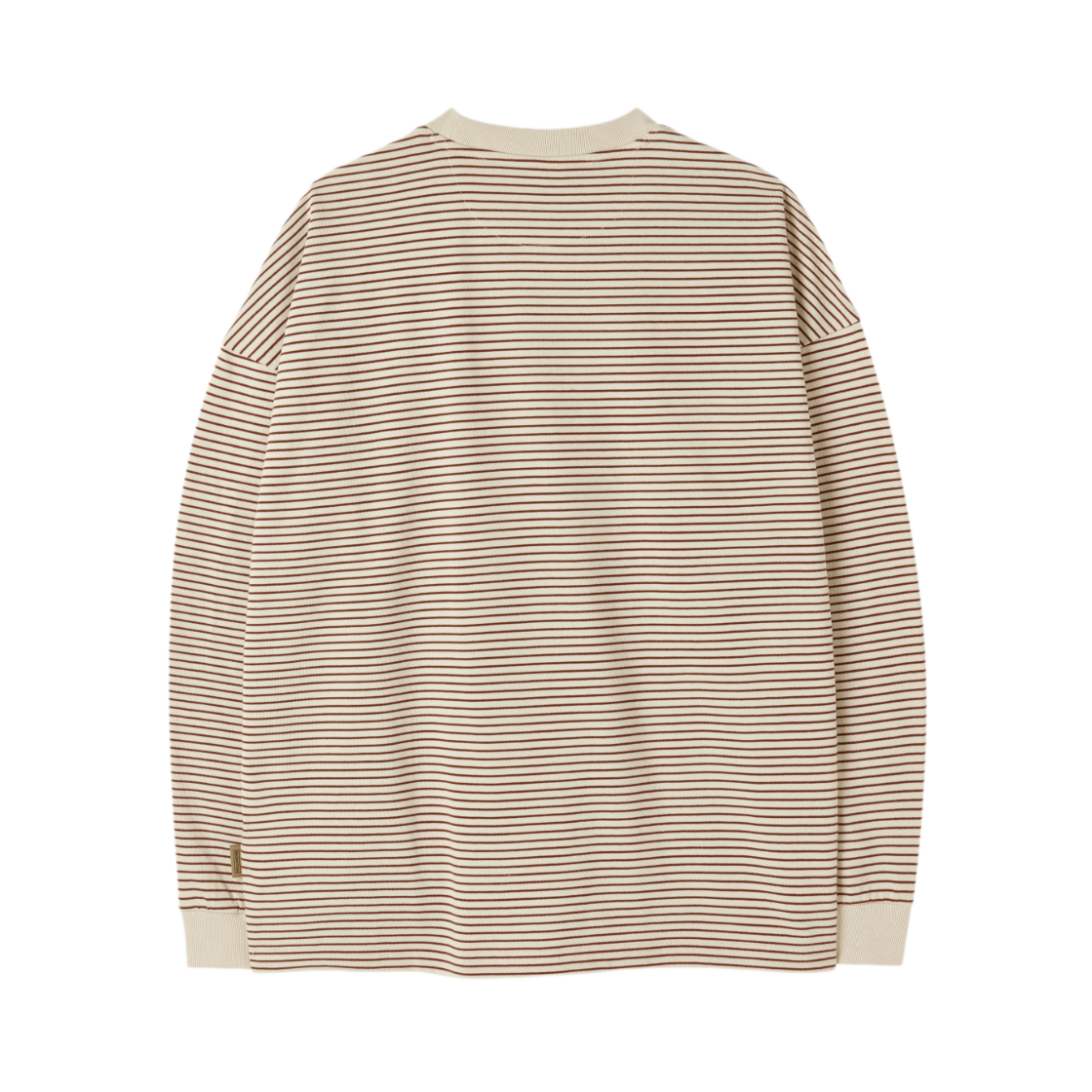 브롬톤 런던 스트라이프 롱 슬리브 티셔츠 아이보리(BROMPTON LONDON Stripe Long Sleeve T-Shirt Ivory) - 2