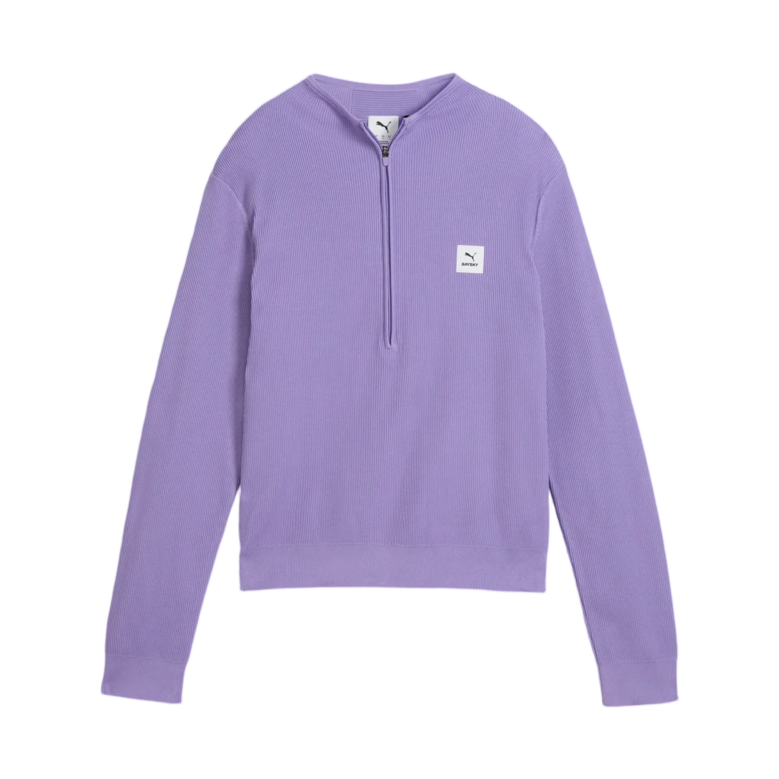 528992-46 (W) Puma x Saysky Long Sleeve Half Zip Purple