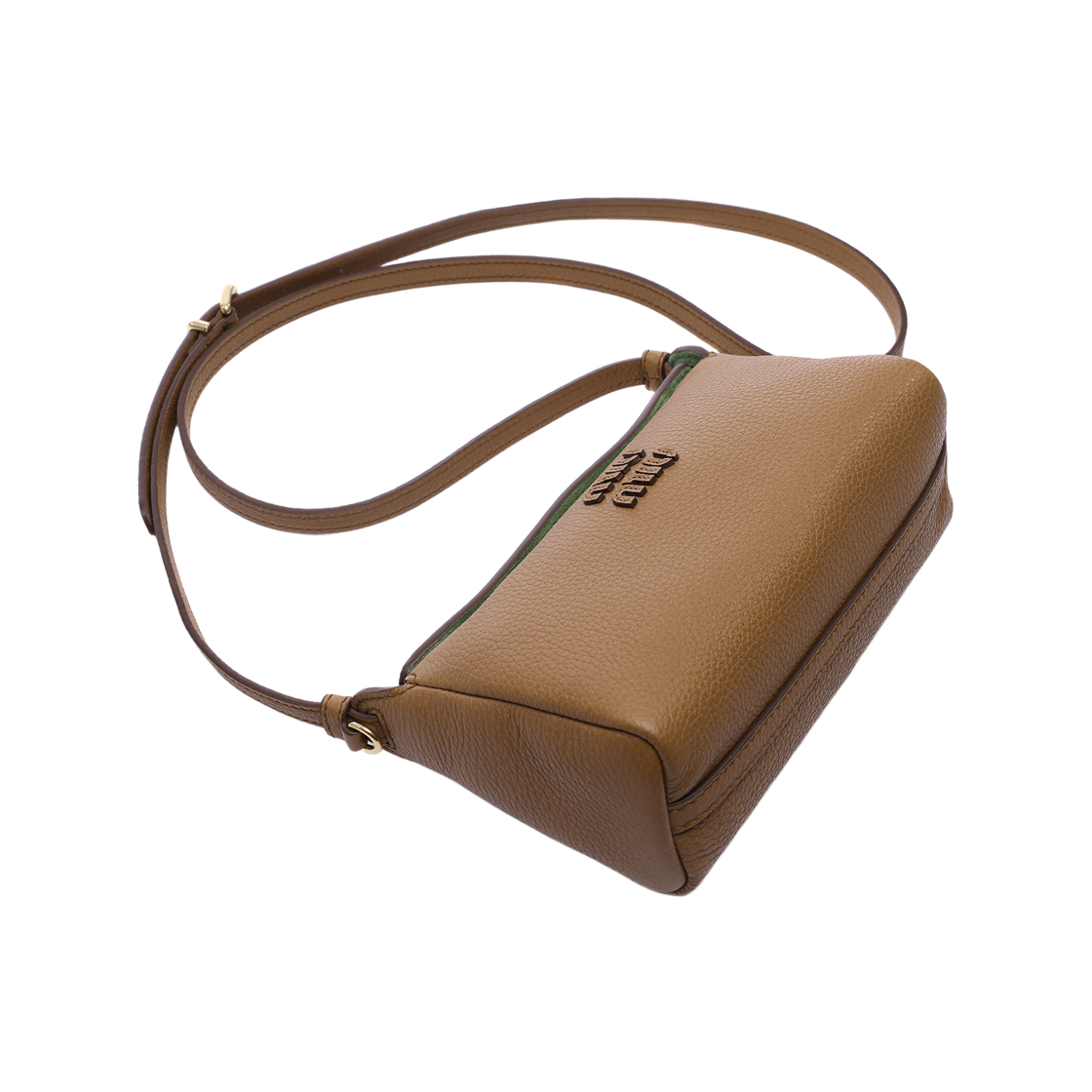 [25% 쿠폰] 미우 미우 레더 파우치 카멜([25% 쿠폰] Miu Miu Leather Pouch Camel) - 5