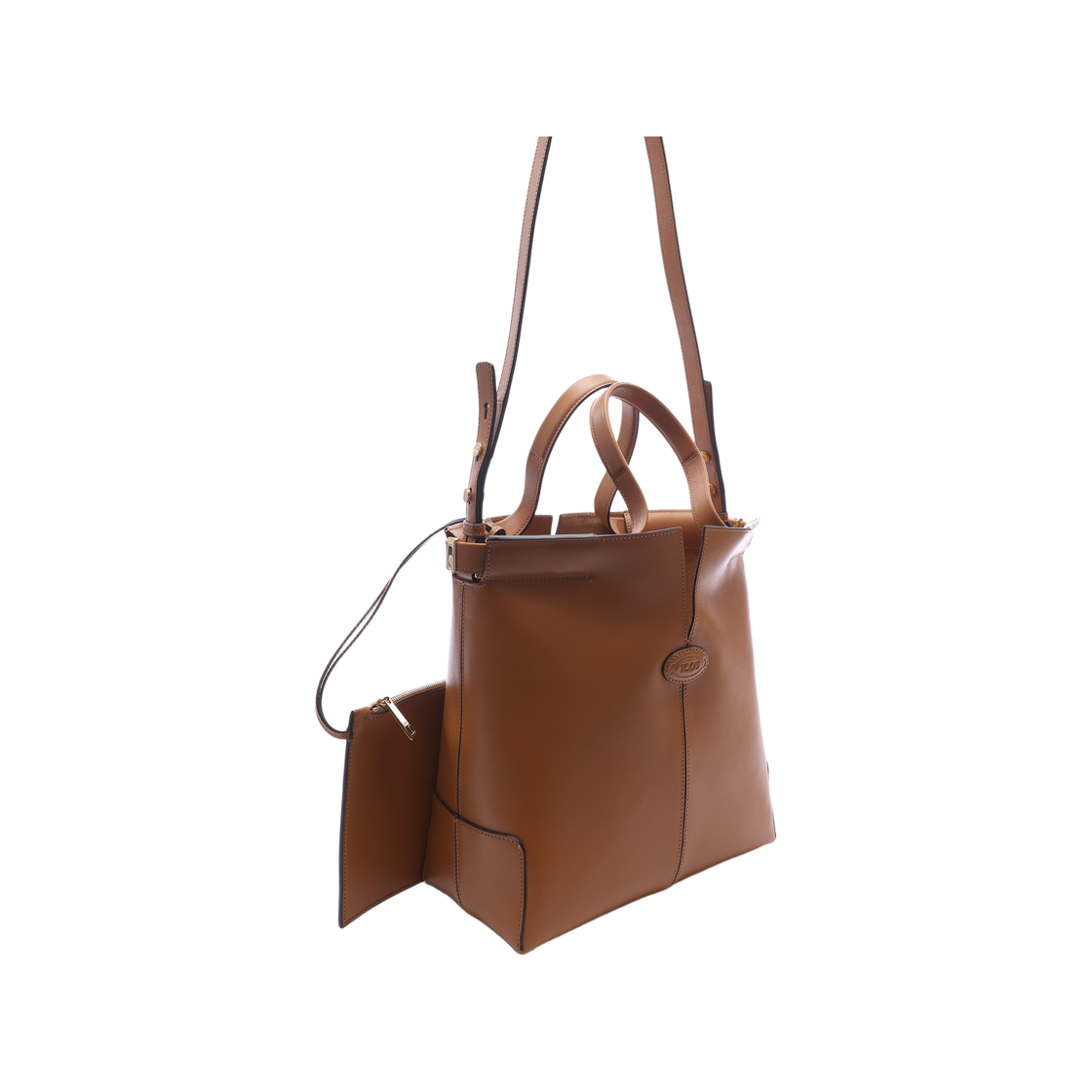 [25% 쿠폰] 토즈 레더 스몰 디아이 백 폴리오 브라운([25% 쿠폰] Tod's Di Bag Folio in Leather Small Brown) - 3
