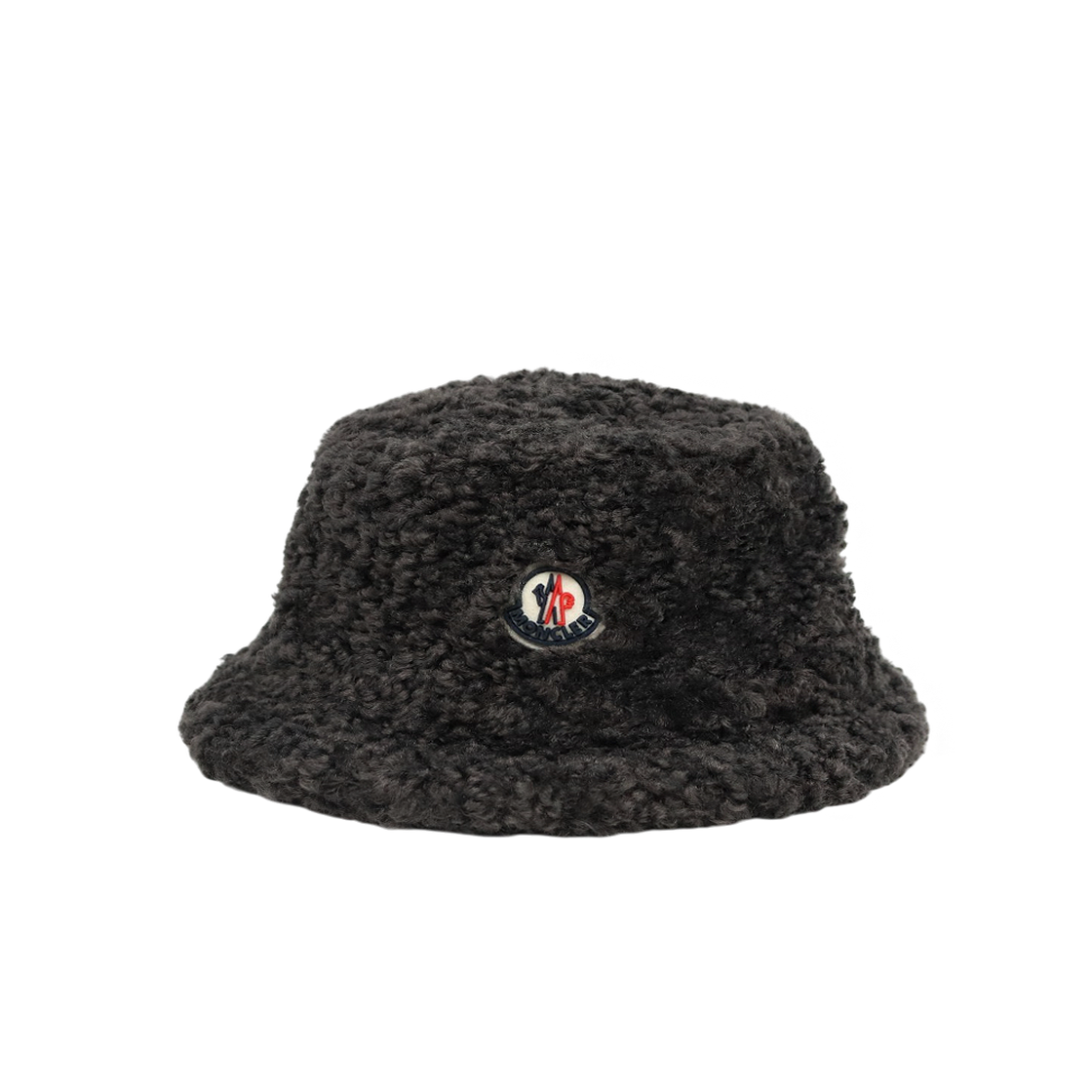 ITRFWKDOTK8U Moncler Gray Shearling Bucket Hat A-B2040