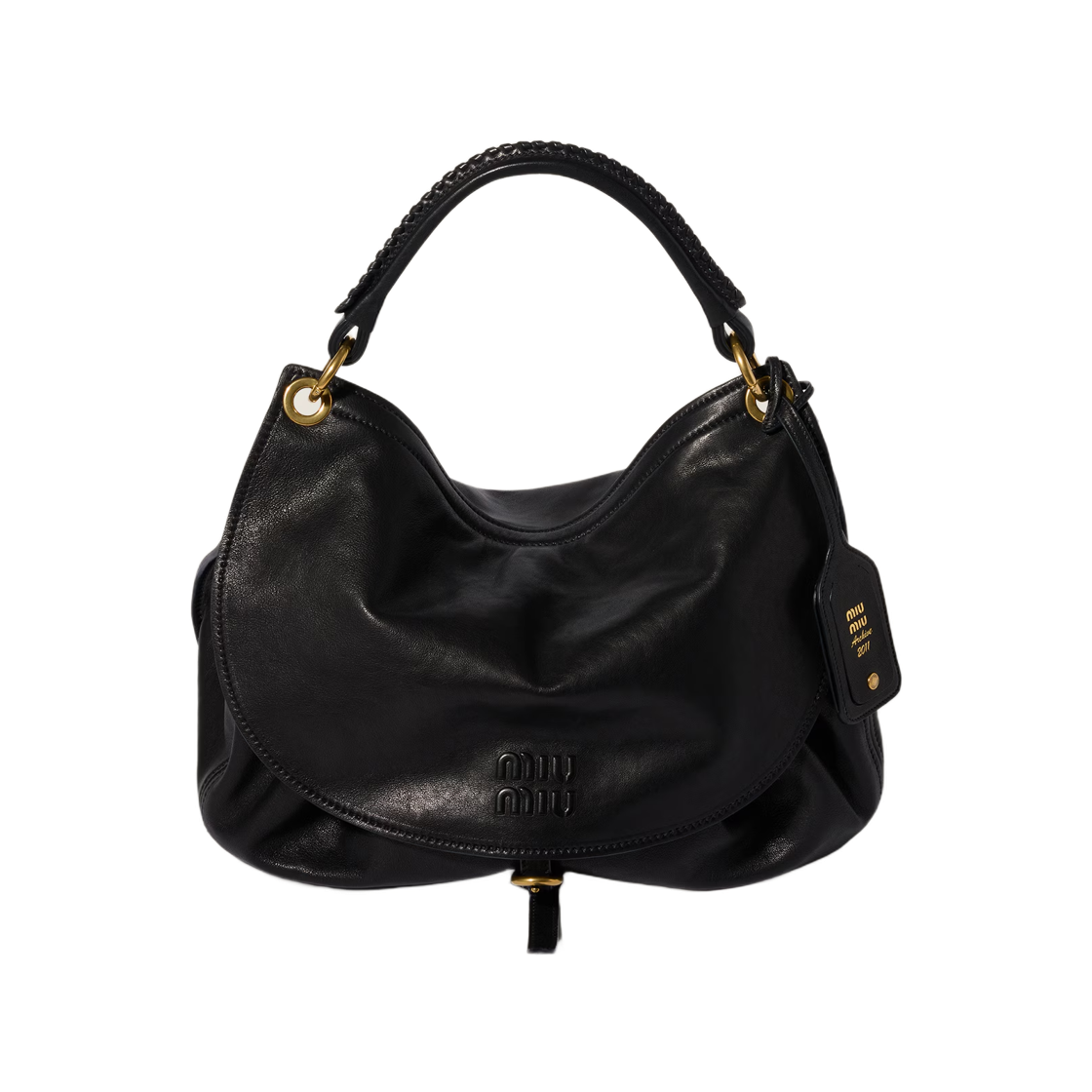 미우 미우 랑데부 레더 백 블랙(Miu Miu Rendez-Vous Leather Bag Black) - 1