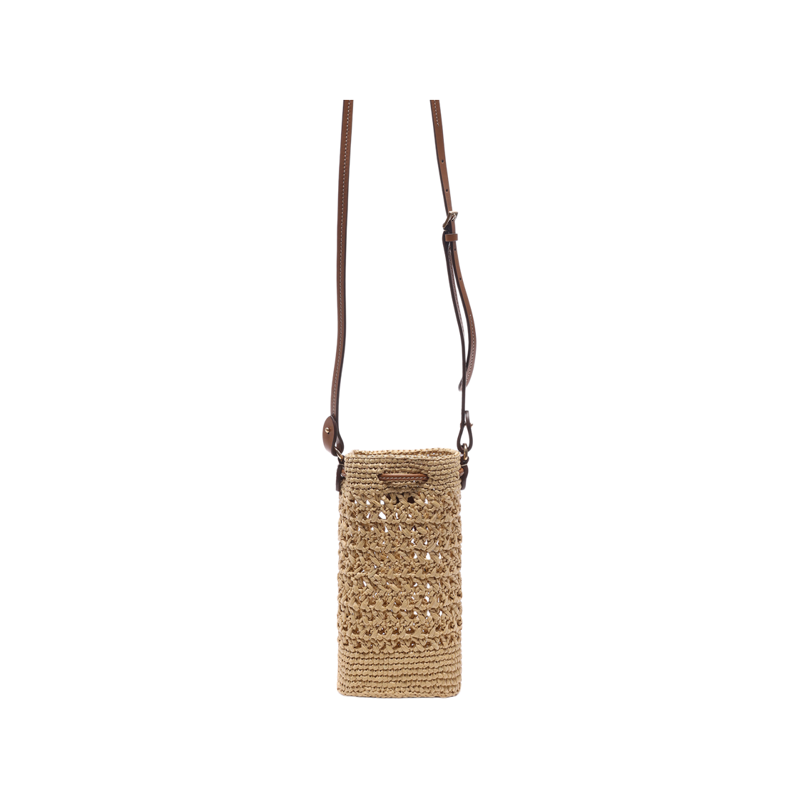 [25% 쿠폰] 미우 미우 라피아 미니 버킷백 베이지 꼬냑([25% 쿠폰] Miu Miu Raffia Mini Bucket Bag Beige Cognac) - 4