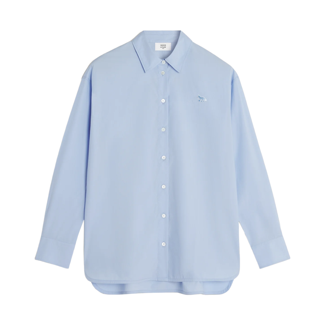 QW00414WC5089 0434 [25% 쿠폰] (W) Maison Kitsune Baby Fox Casual Shirt Pure Blue