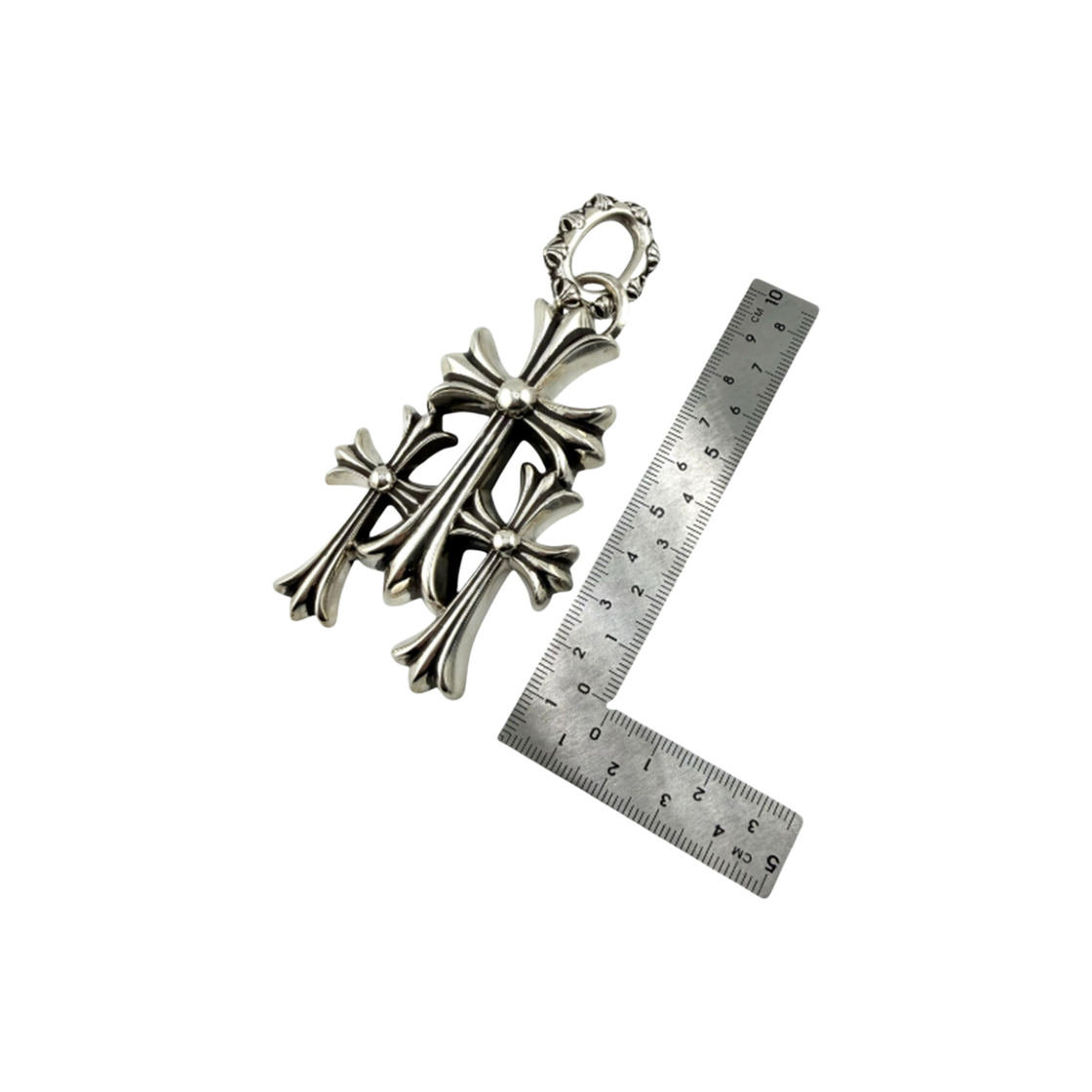 더도산 크롬하츠 트리니티 크로스 팬던트 L(TheDosan x chrome hearts Trinity Cross Pendant L) - 3