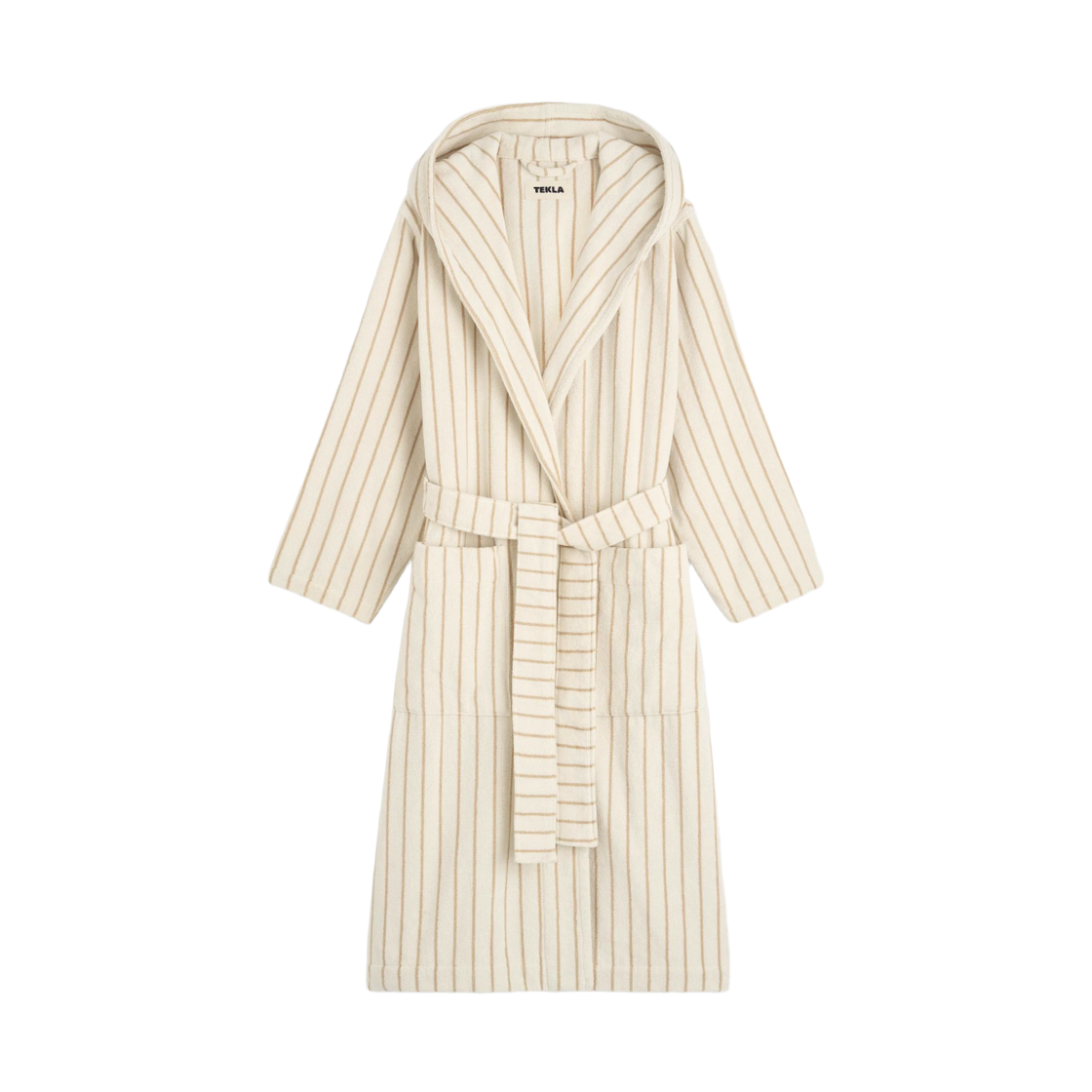 테클라 테리 후드 배스로브 시에나 스트라이프(Tekla Terry Hooded Bathrobe Sienna Stripes)