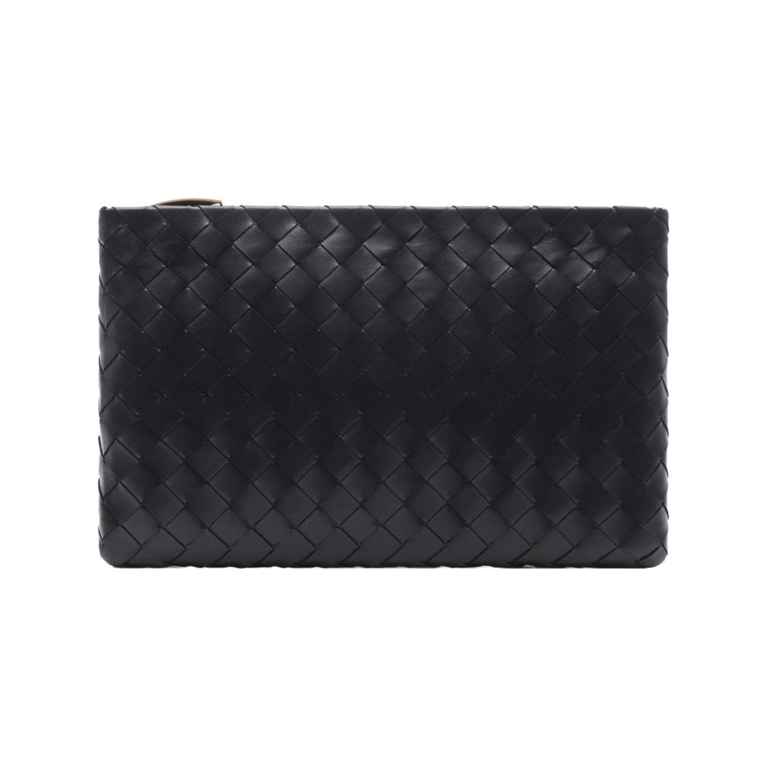 742972 VCPP9 8425 25F [25% 쿠폰] Bottega Veneta Intrecciato Medium Flat Pouch Black