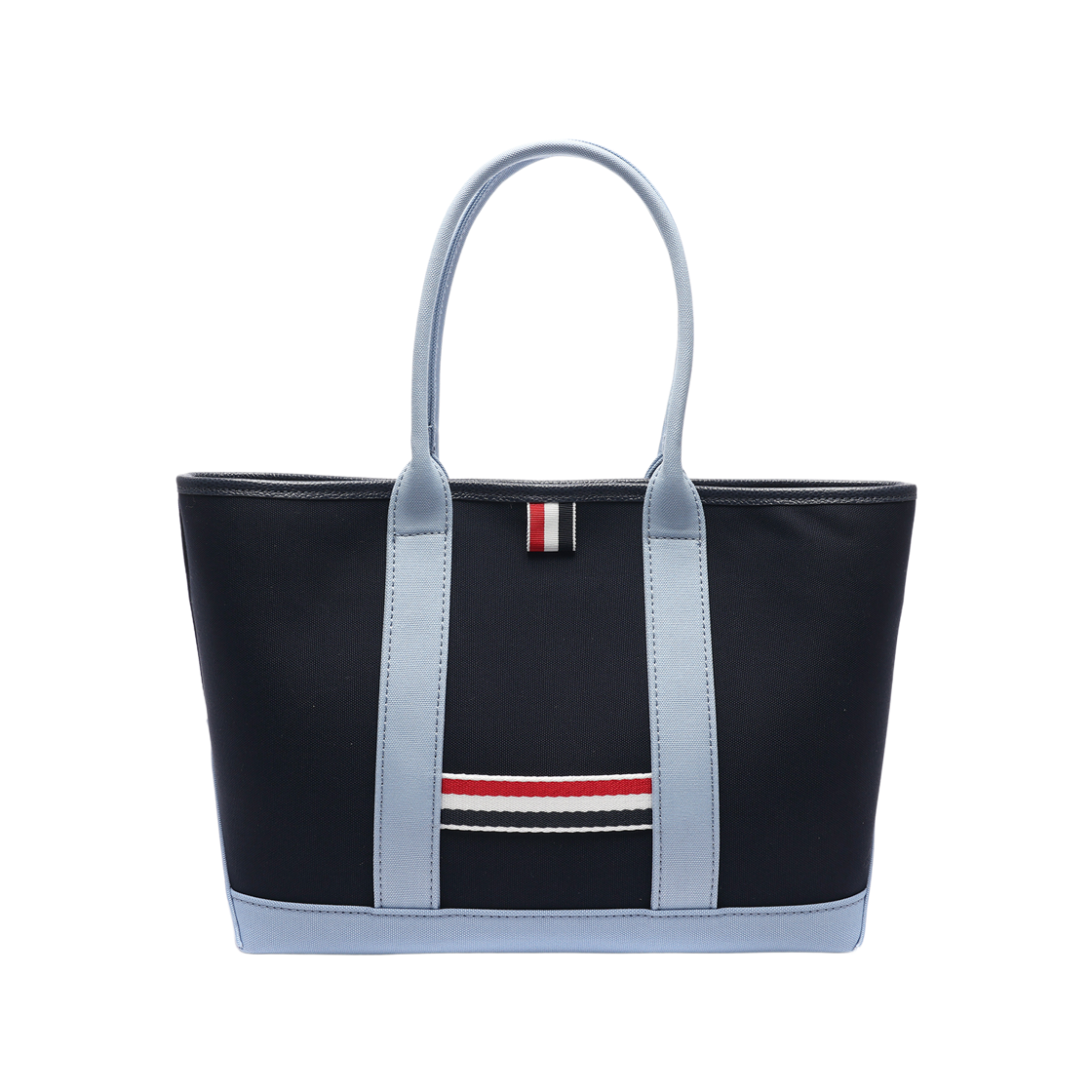 [25% 쿠폰] 톰브라운 캔버스 인터락 스몰 툴 토트백 네이비([25% 쿠폰] Thom Browne Canvas Interlock Small Tool Tote Bag Navy) - 4