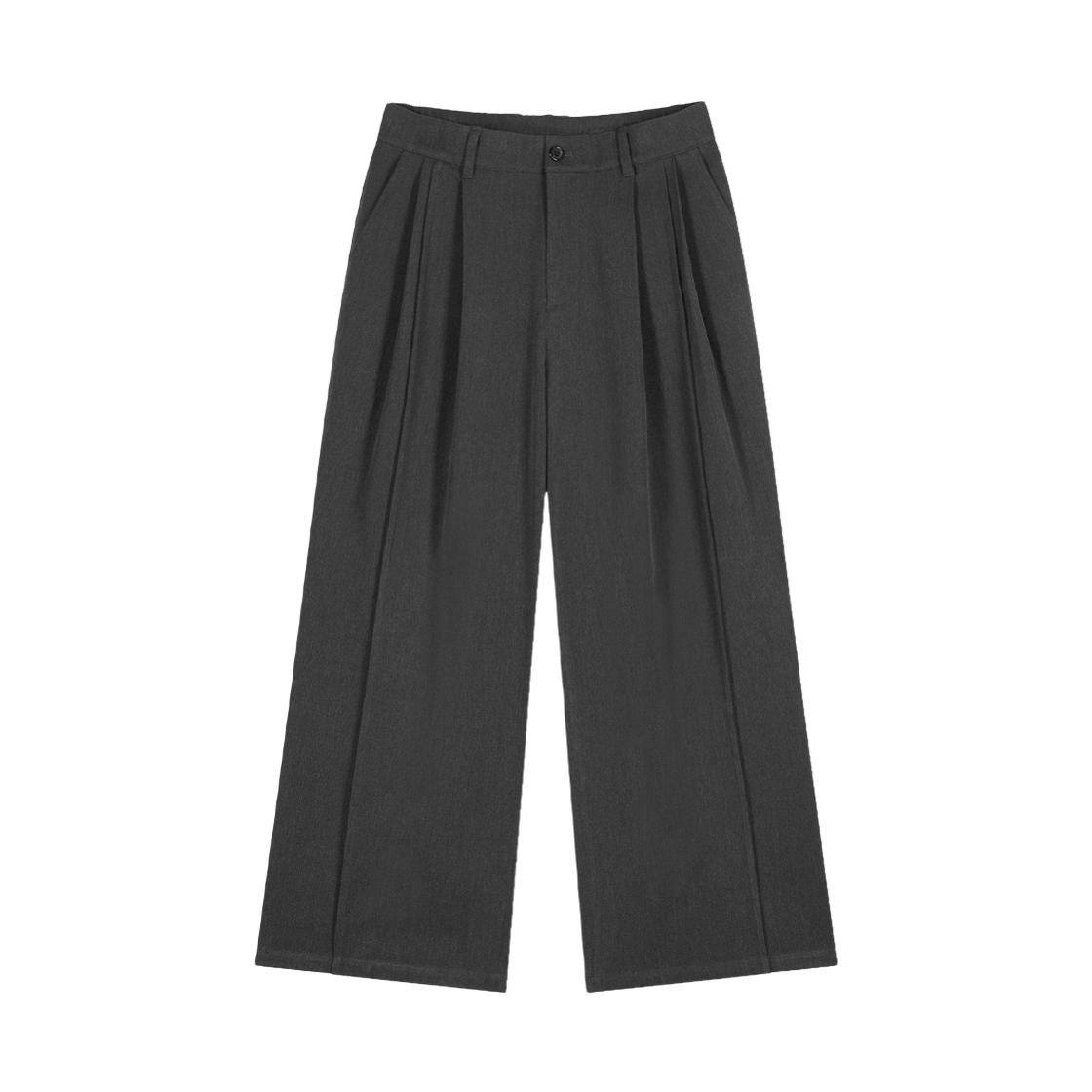 BI5PT522CH ZIOSONGZIO COLLECTION Gather Pleats Wide Pants Charcoal