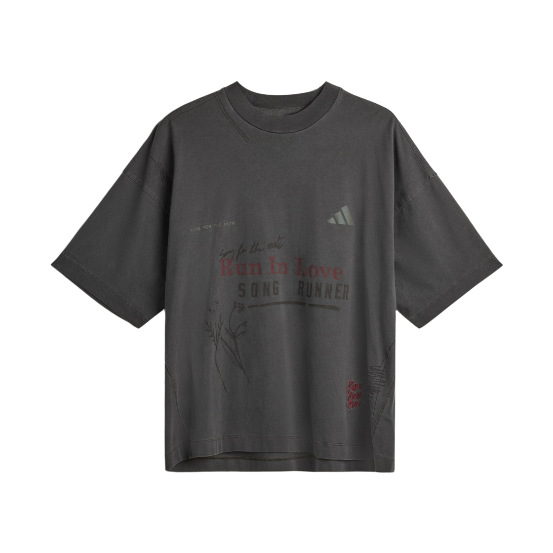 KQ6783 Adidas x Song For The Mute T-Shirt Utility Grey - KR Sizing