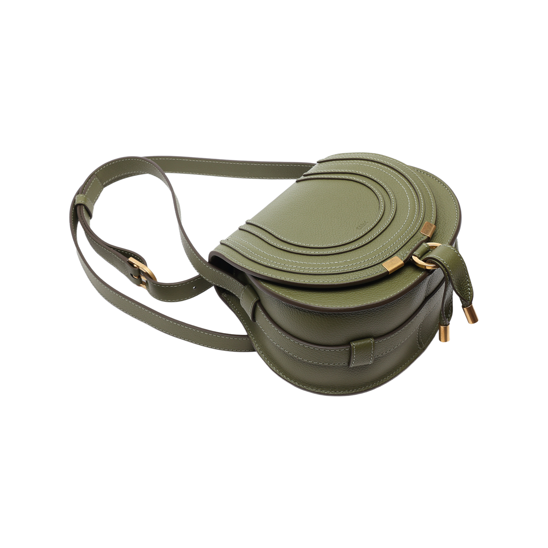 [25% 쿠폰] 끌로에 마르씨 스몰 새들백 라이트 캑터스([25% 쿠폰] Chloe Marcie Small Saddle Bag Light Cactus) - 5
