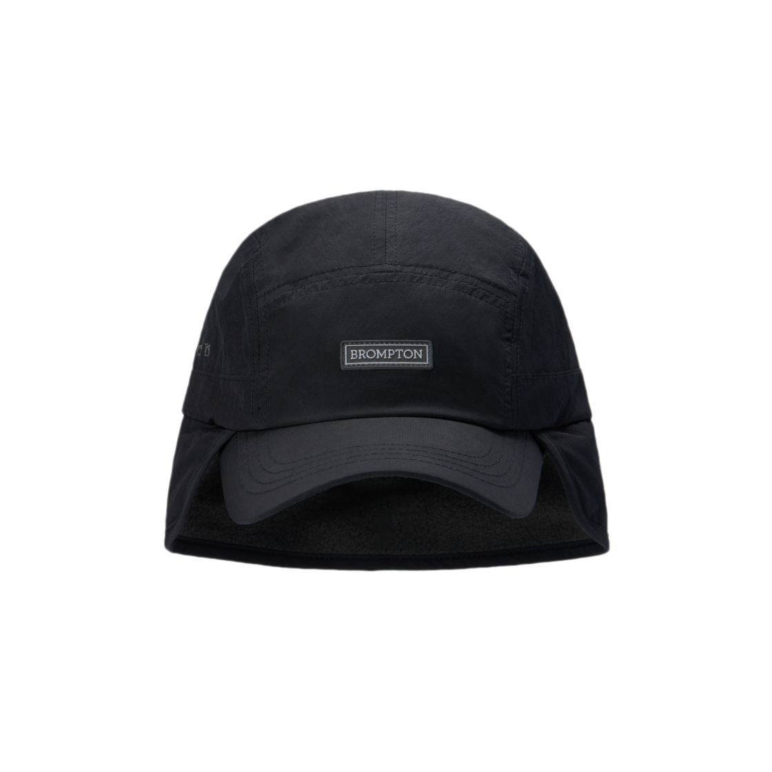 P255AHA110099 BROMPTON LONDON Earflap Camp Cap Black