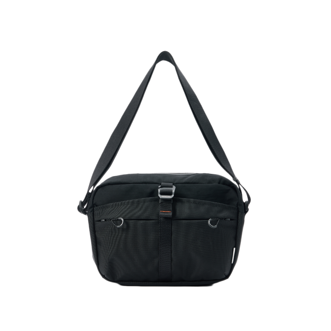 P255ACR110099 BROMPTON LONDON 6-Shaped Ring Detail Cross Bag Black