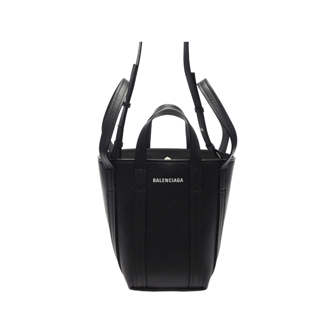 672793 15YUN 1090 23F [25% 쿠폰] Balenciaga Grained Calfskin Everyday XS North-South Shoulder Tote Bag Black