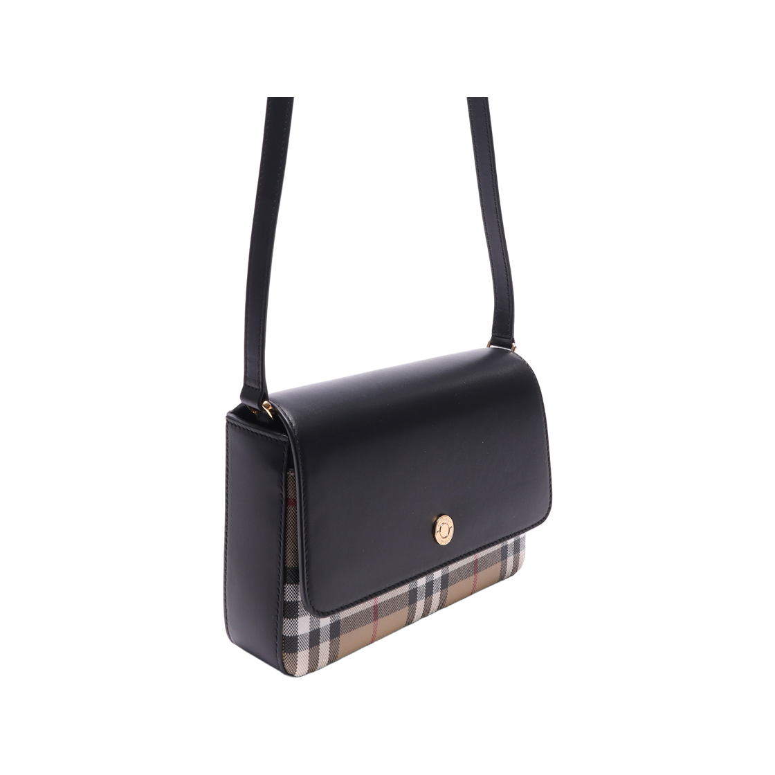 [25% 쿠폰] 버버리 빈티지 체크 레더 페니백 아카이브 베이지 블랙([25% 쿠폰] Burberry Vintage Check and Leather Penny Bag Archive Beige Black) - 3