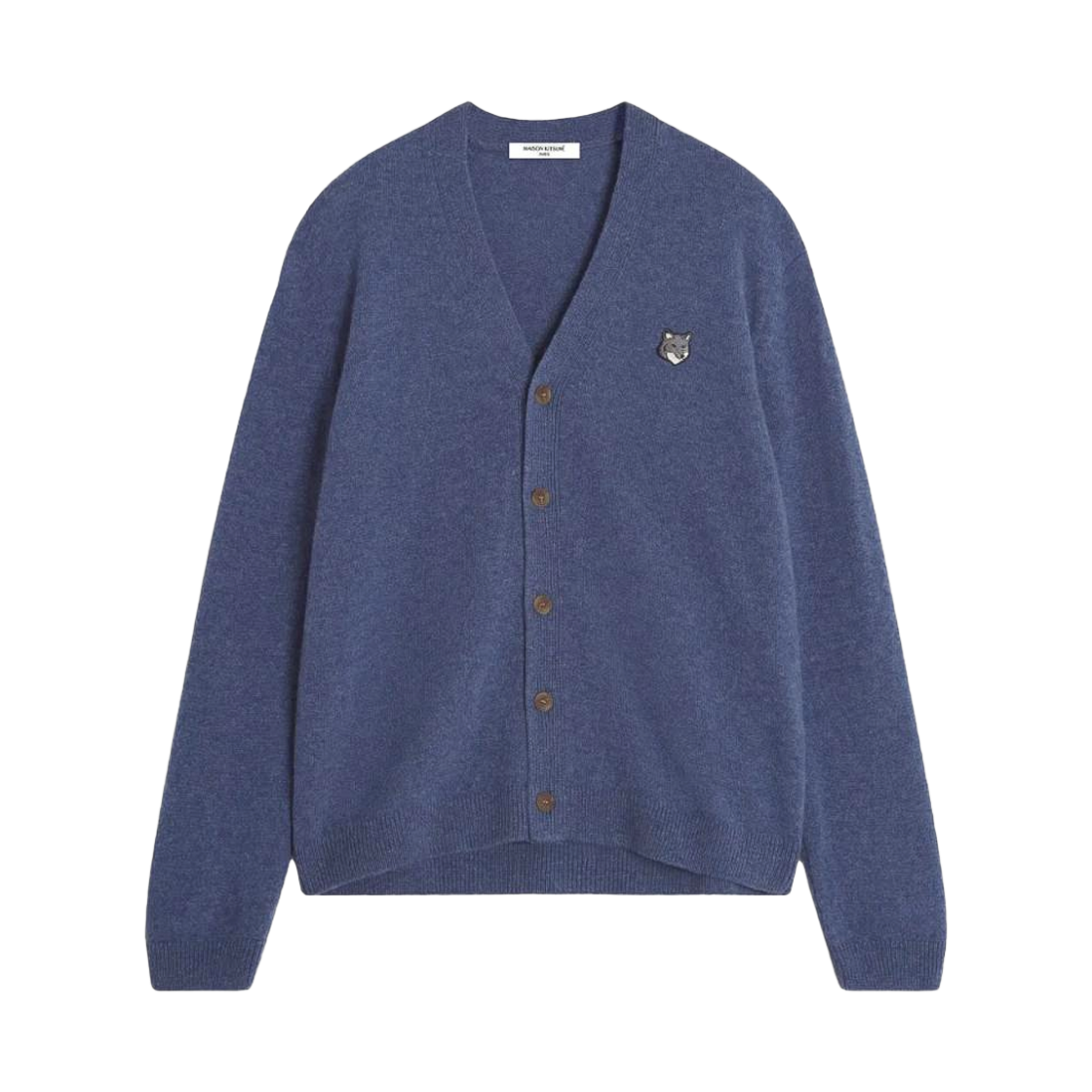 PM00502KT1006 0331 [25% 쿠폰] Maison Kitsune Fox Head Lambwsool Comfort Cardigan Powder Blue