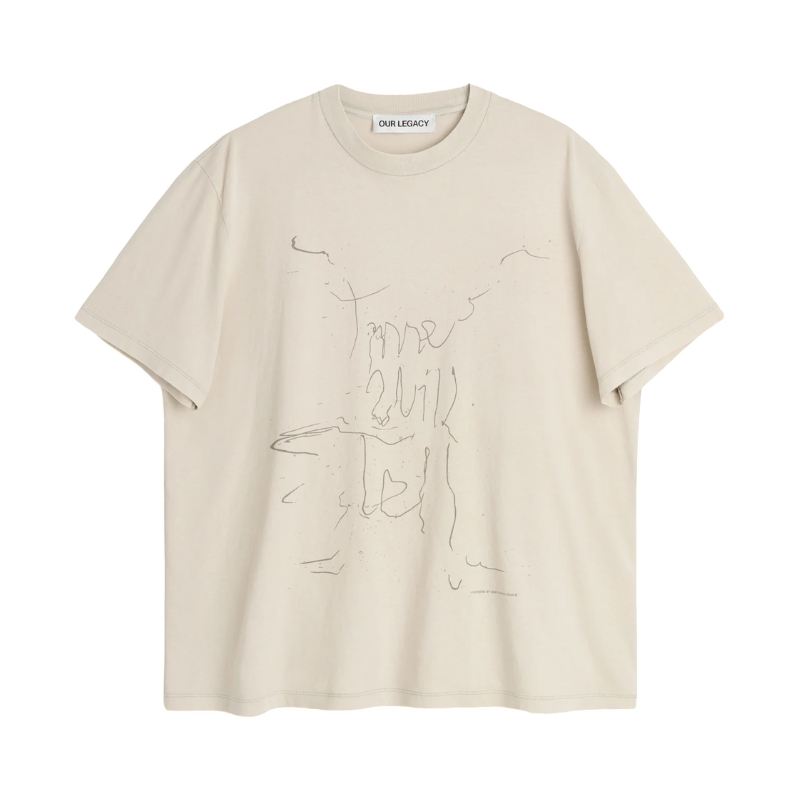 M4266BE Our Legacy Box T-Shirt Endless Wedding Print