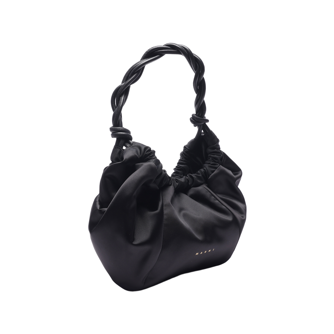 [25% 쿠폰] 마르니 로고 트위스트 스트랩 숄더백 블랙([25% 쿠폰] Marni Logo Twist Strap Shoulder Bag Black) - 3