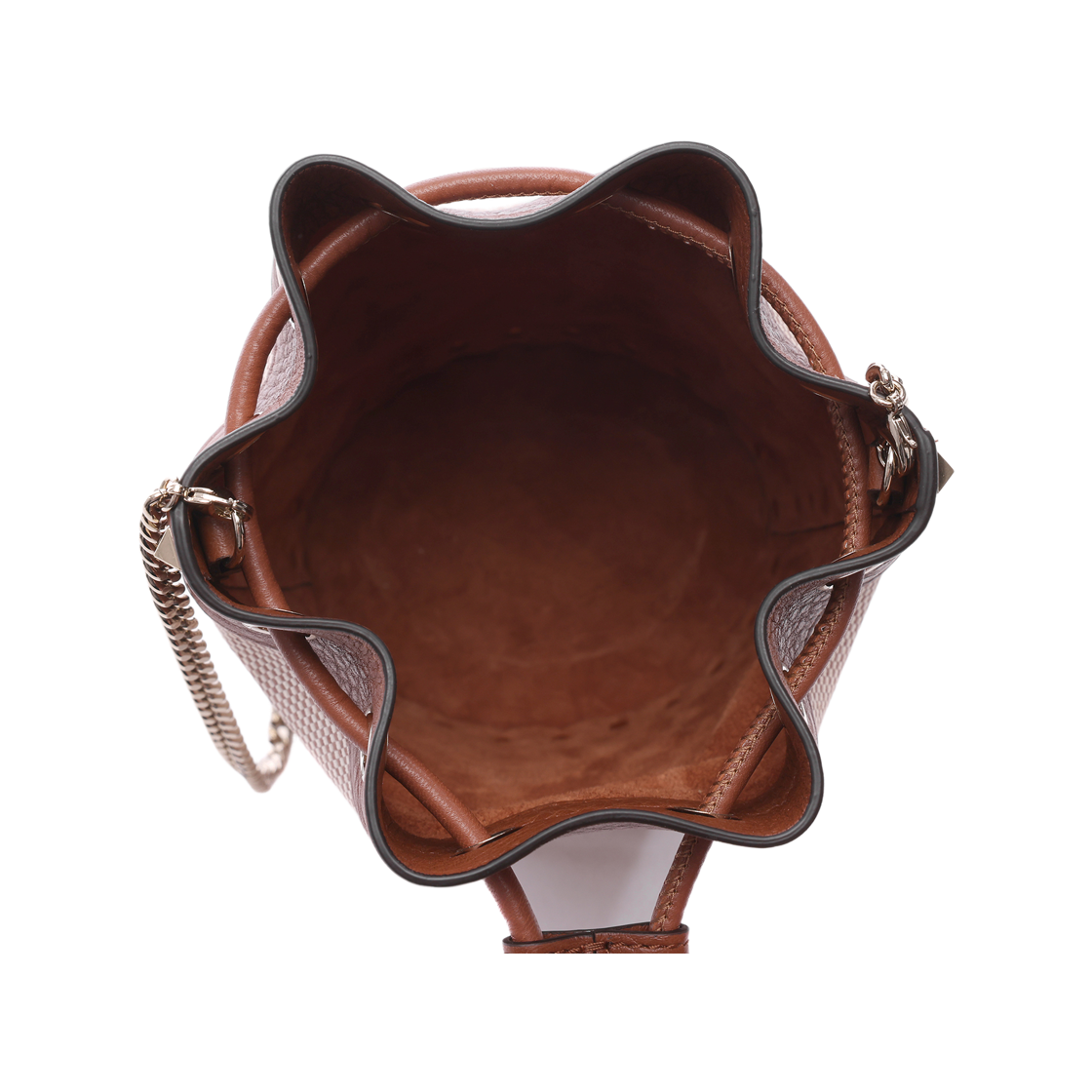 [25% 쿠폰] 발렌티노 락스터드 버킷백 브라운([25% 쿠폰] Valentino Rockstud Bucket Bag Brown) - 6