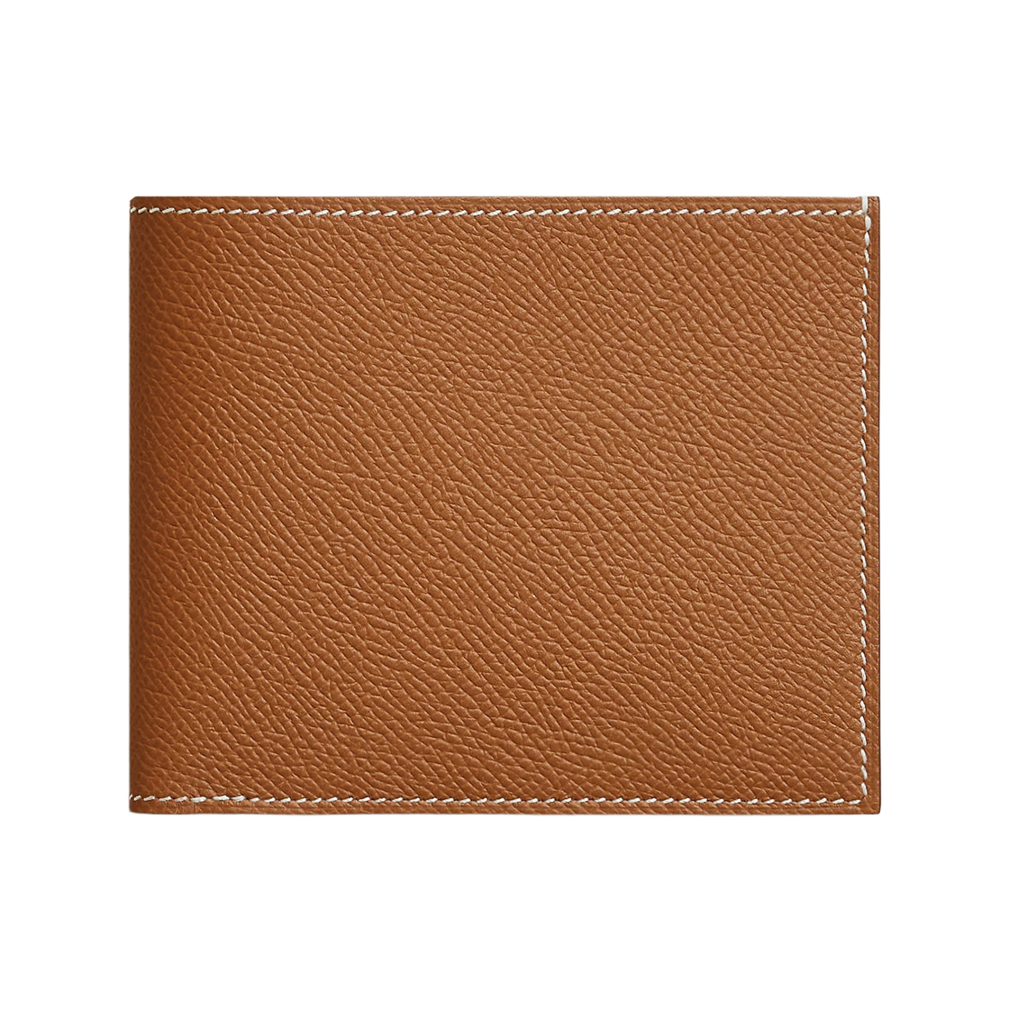 H088026CAAA Hermes Citizen Twill Compact Card Case Silk Twill & Gold Capucine
