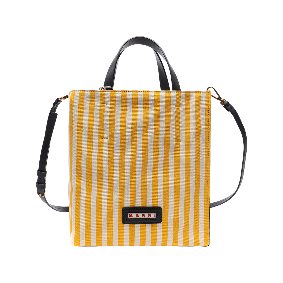 SHMP0058Q2_P4171_Z2P41_ [25% 쿠폰] Marni Museo Stripe Tote Bag Black