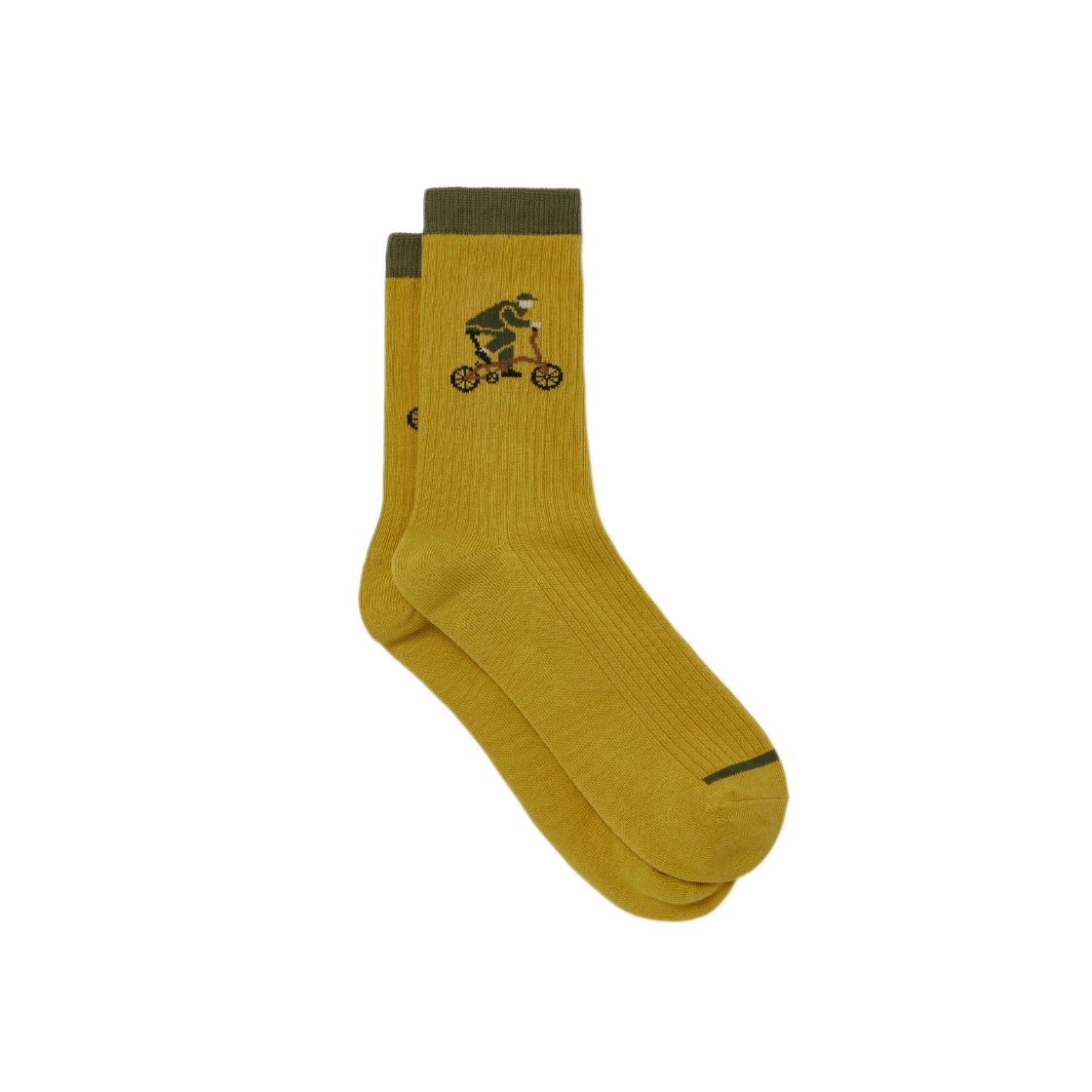 브롬톤 런던 바이시클 그래픽 삭스 머스타드(BROMPTON LONDON Bicycle Grapic Socks Mustard) - 2
